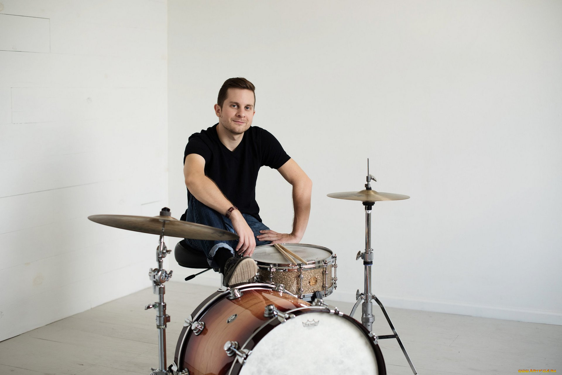 музыка, -, другое, барабаны, мужчина