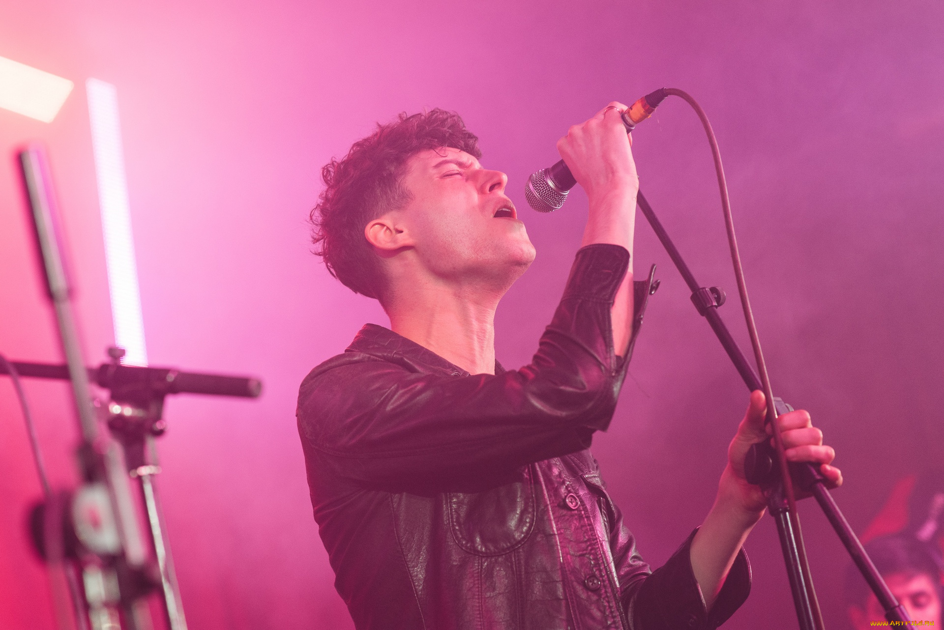 музыка, -, другое, певец, микрофон, парень