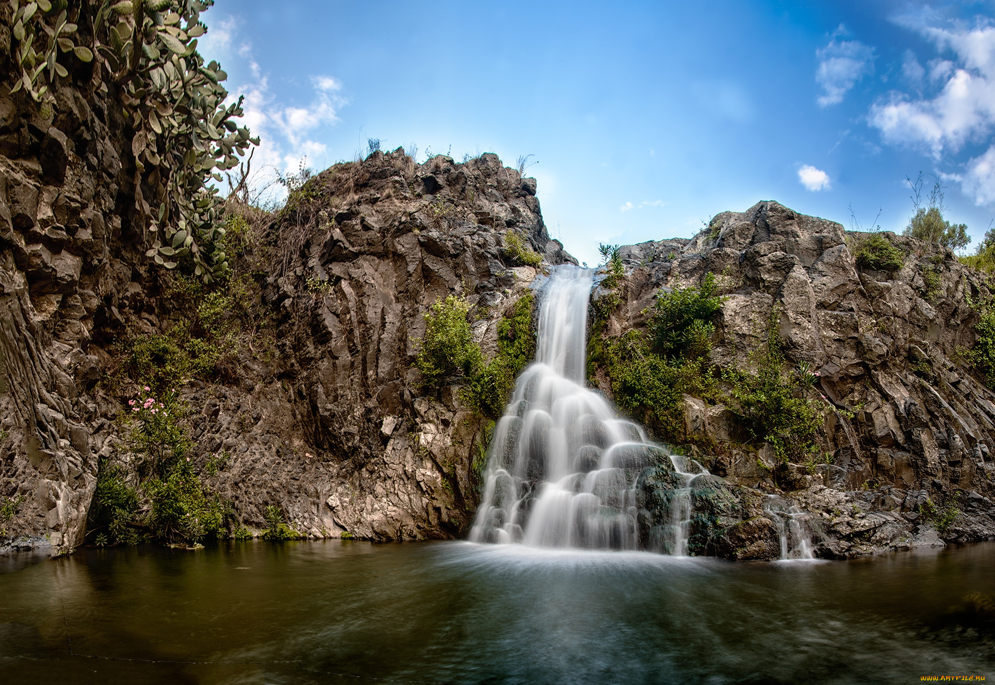 природа, водопады, простор