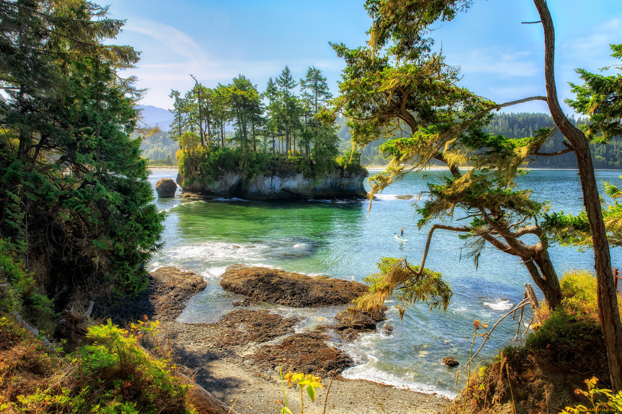 природа, реки, озера, простор