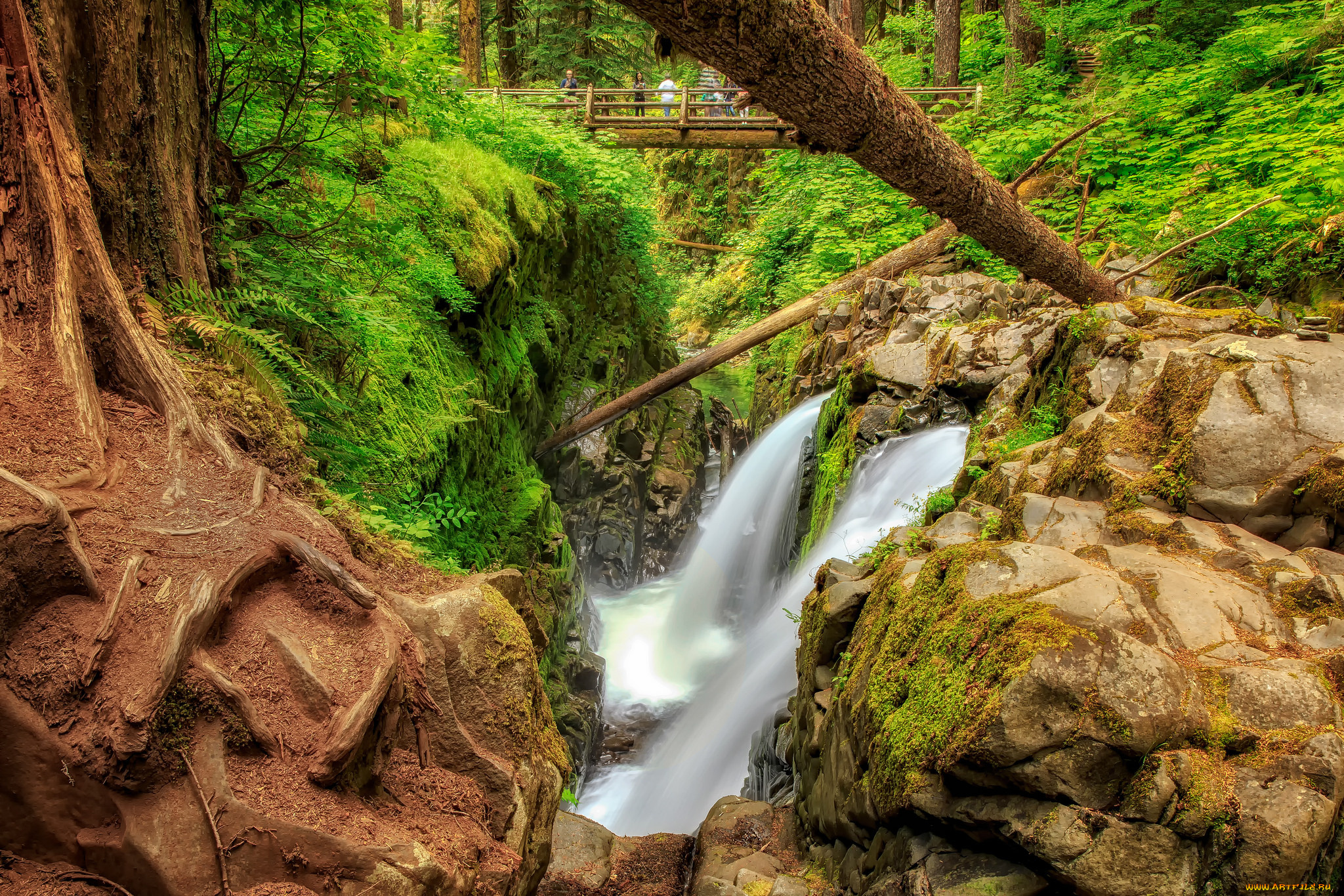 природа, водопады, простор