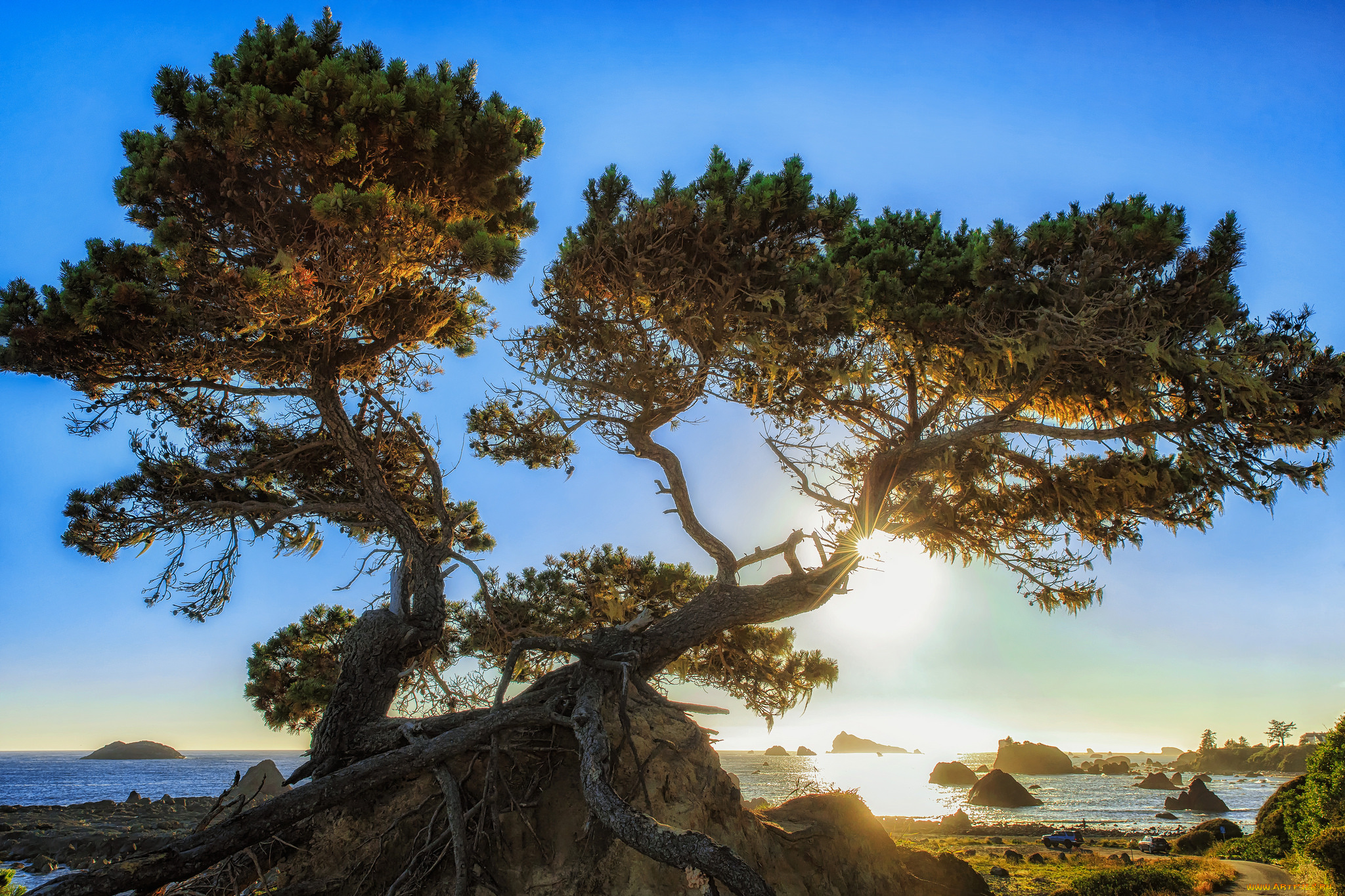 природа, водопады, простор