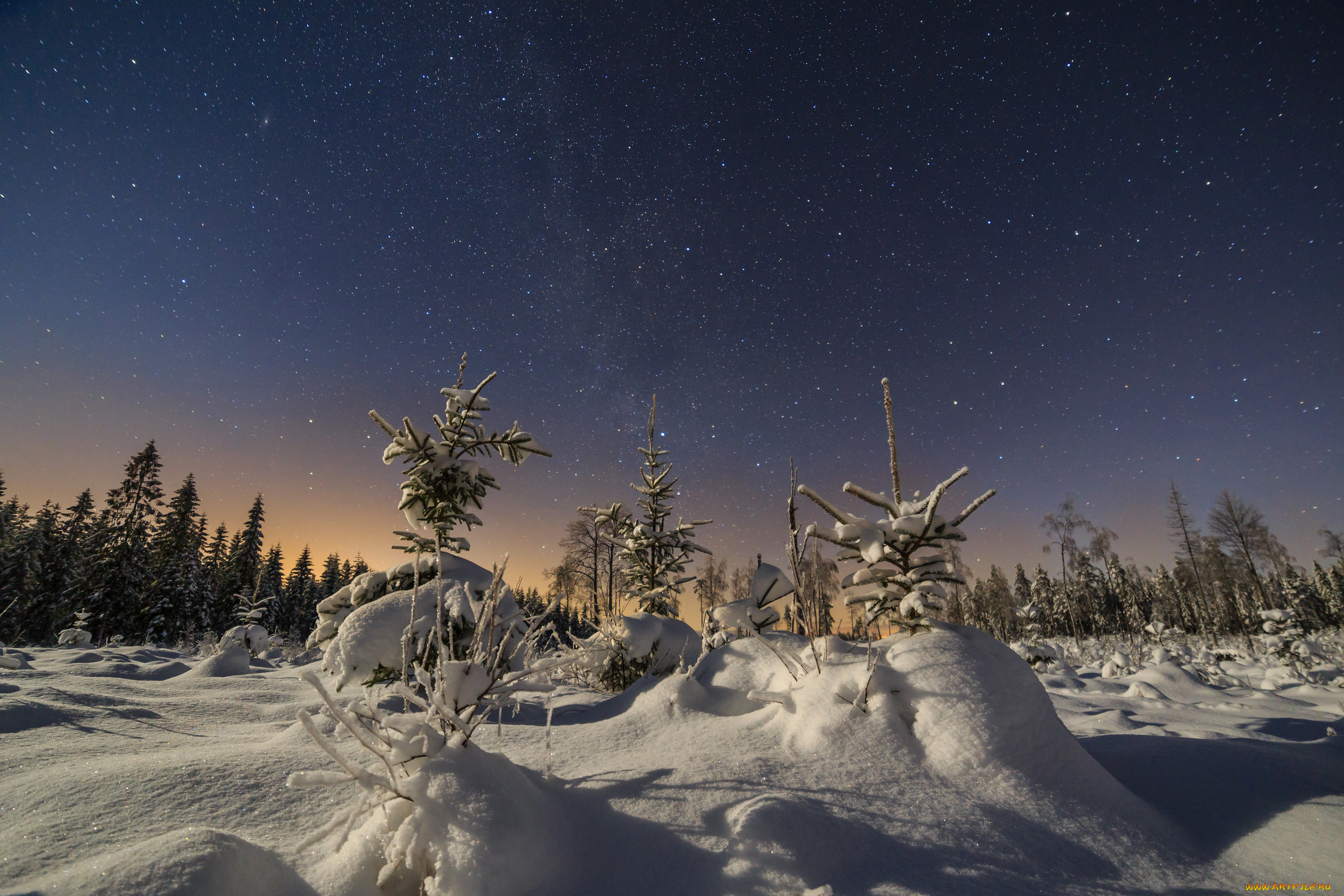 природа, зима, простор