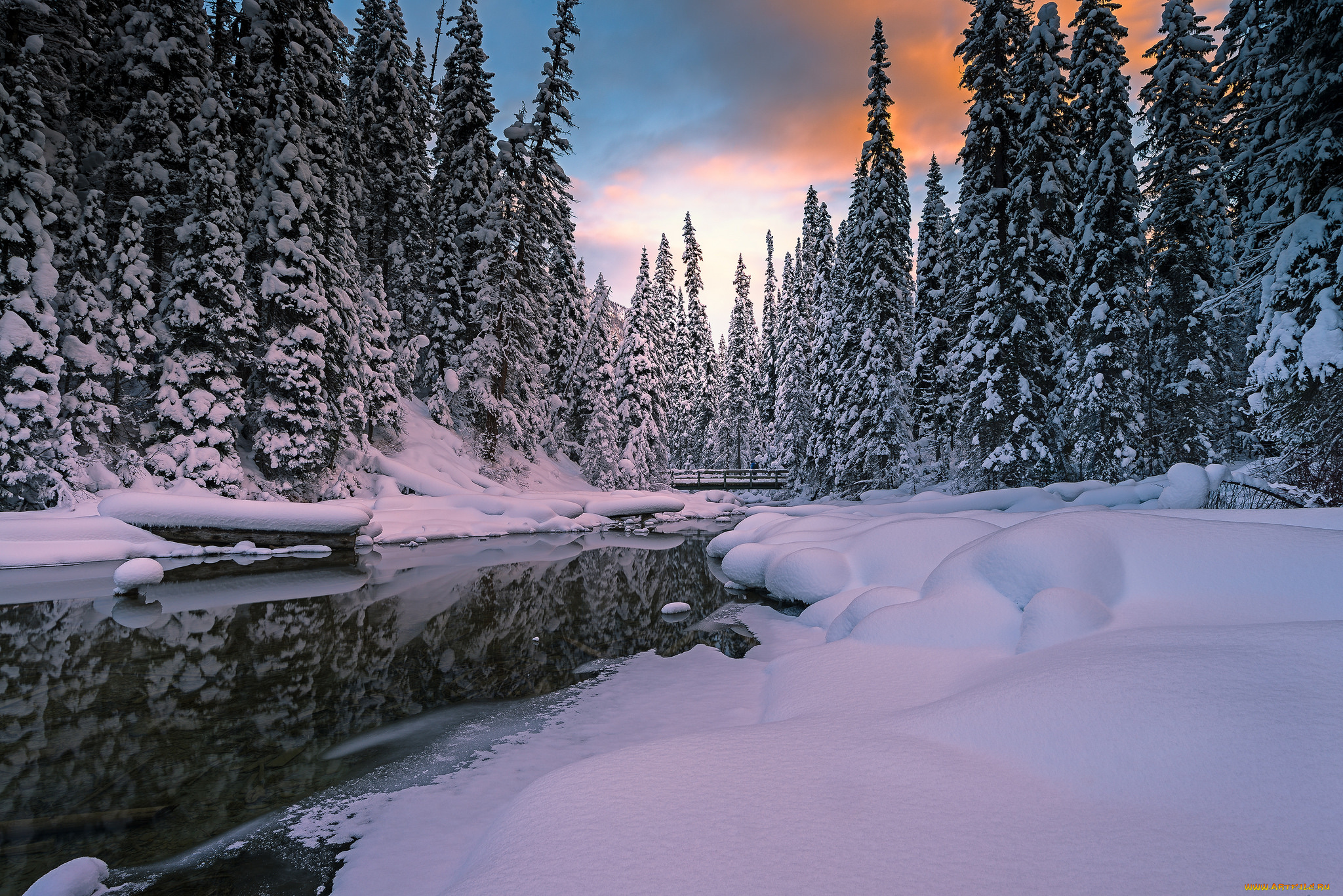 природа, зима, простор