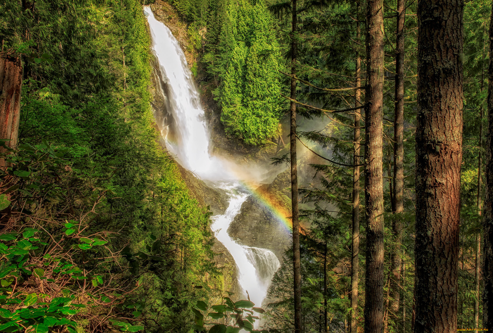 природа, водопады, простор