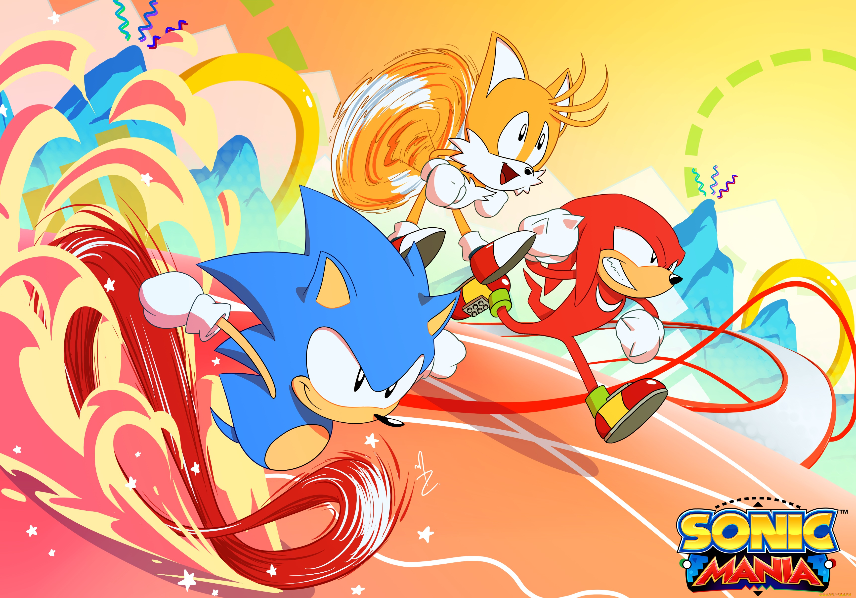 видео, игры, sonic, mania, sonic, mania