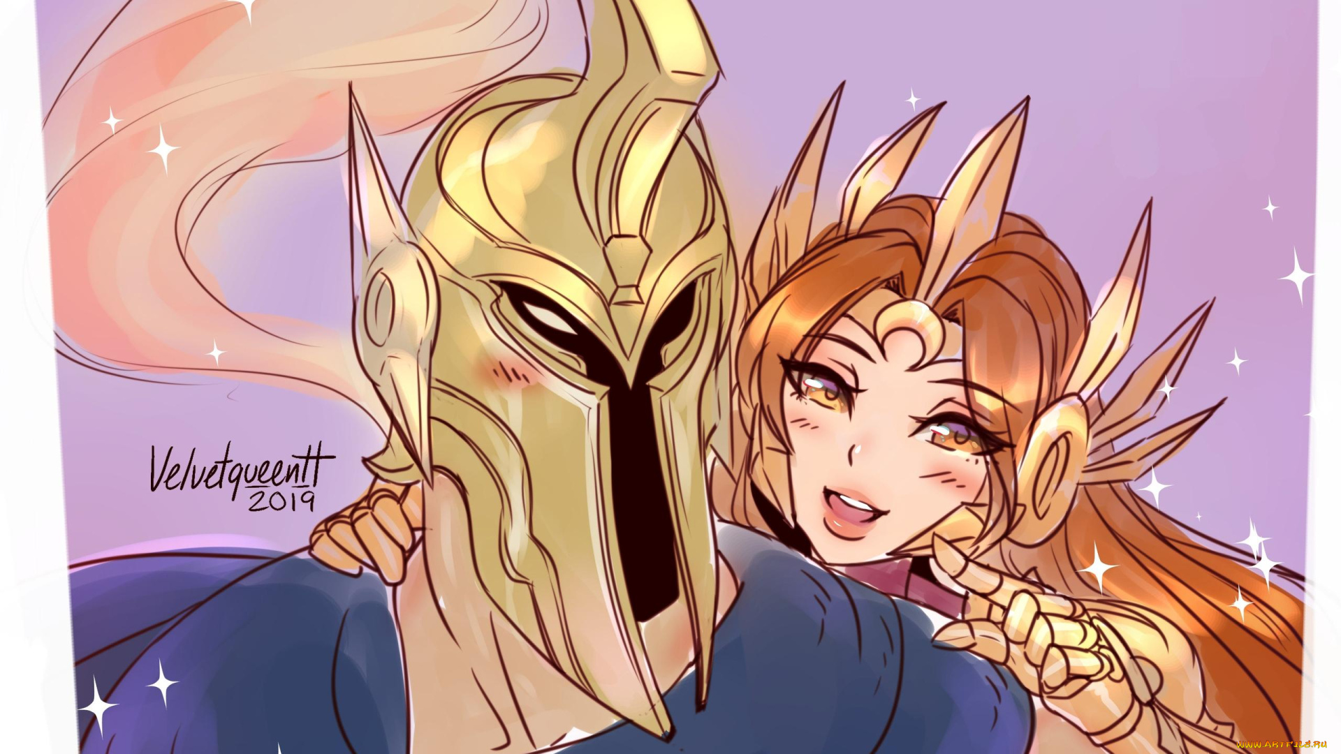 видео, игры, league, of, legends, pantheon, leona, пара