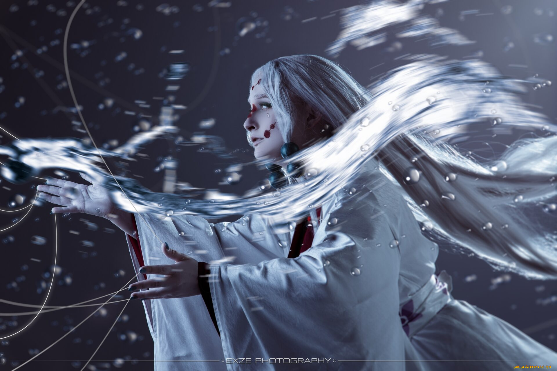 девушки, -, креатив, , косплей, ivolga, иволга, костюм, нити, магия, стихия