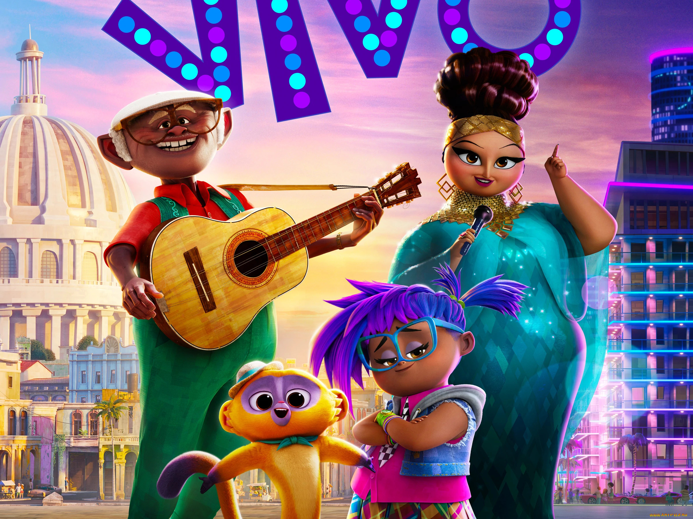 мультфильмы, vivo, мультфильм, мюзикл, andres, hernandez, gabi, marta, sandoval