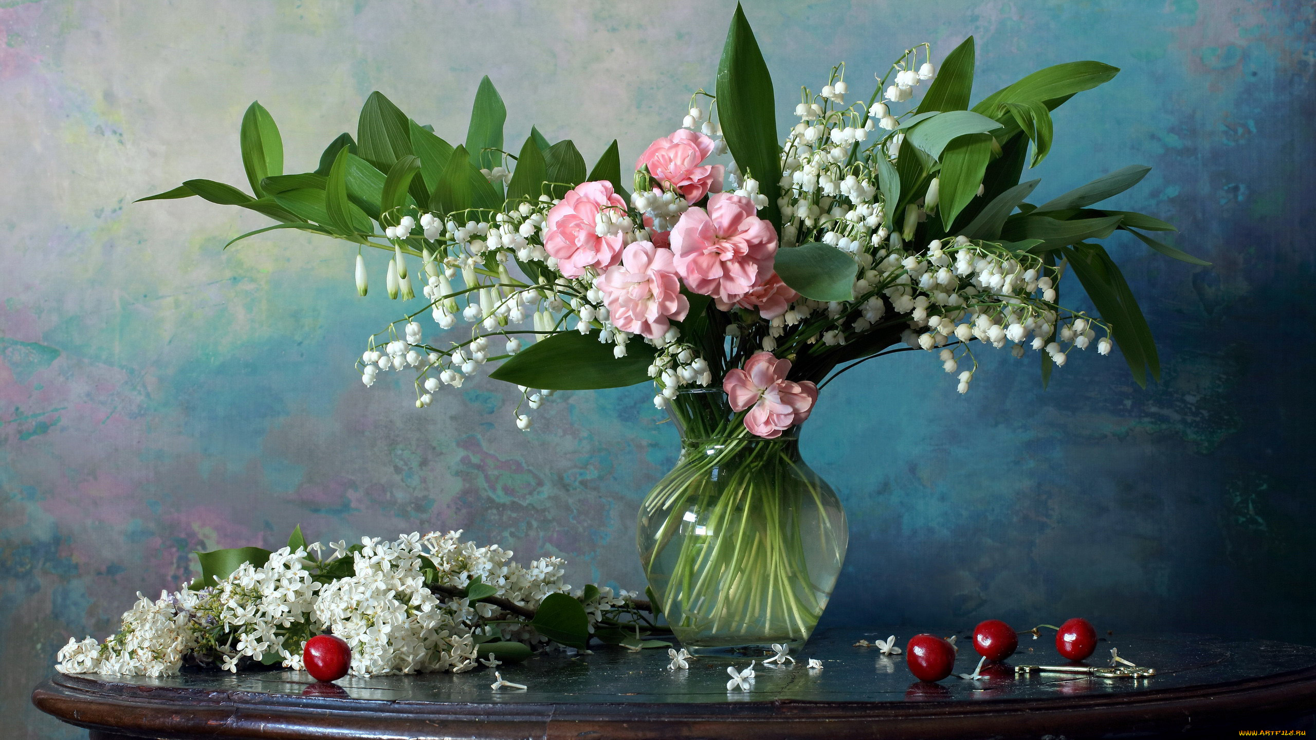 цветы, букеты, , композиции, сирень, гвоздика, ландыши