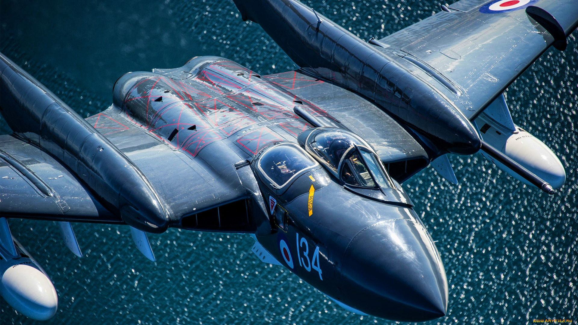 авиация, боевые, самолёты, dh110, sea, vixen, истребитель, королевский, флот, боевой, самолет, ввс, великобритании, hawker, siddeley, de, havilland