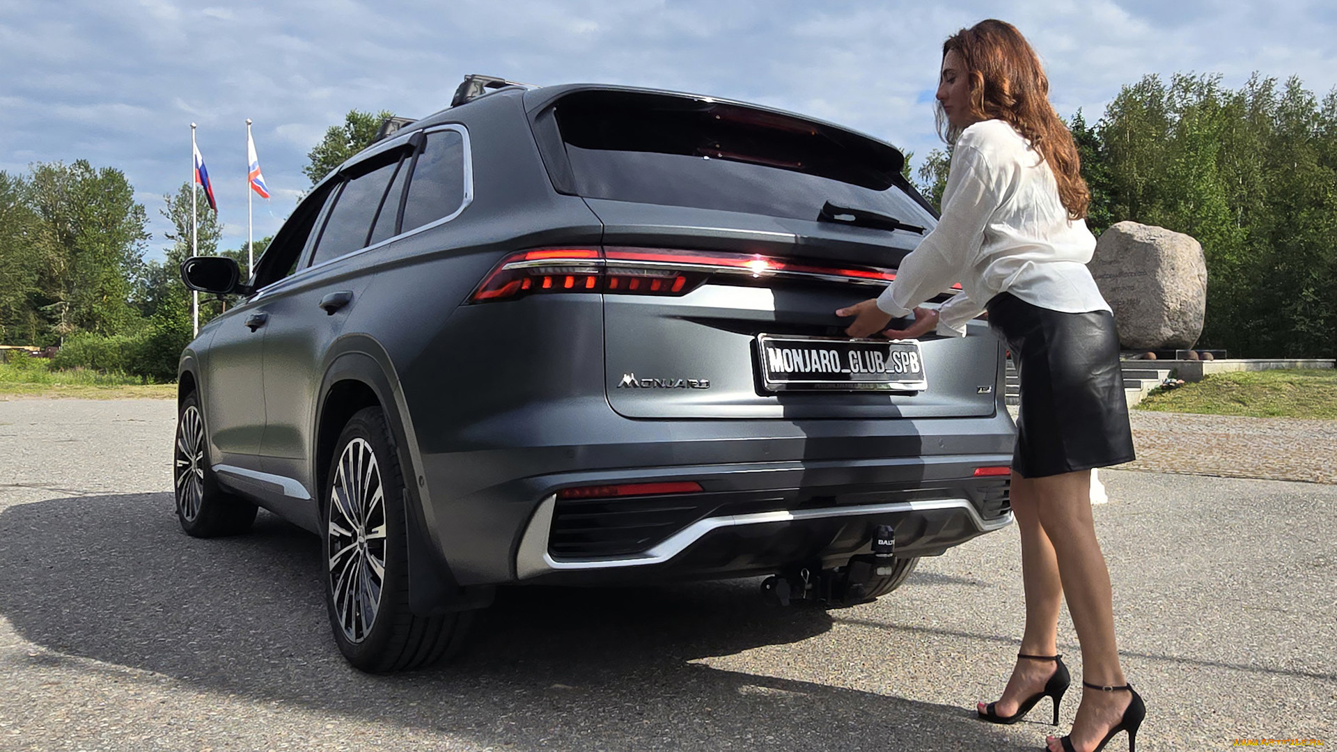 автомобили, -авто, с, девушками, geely, monjaro