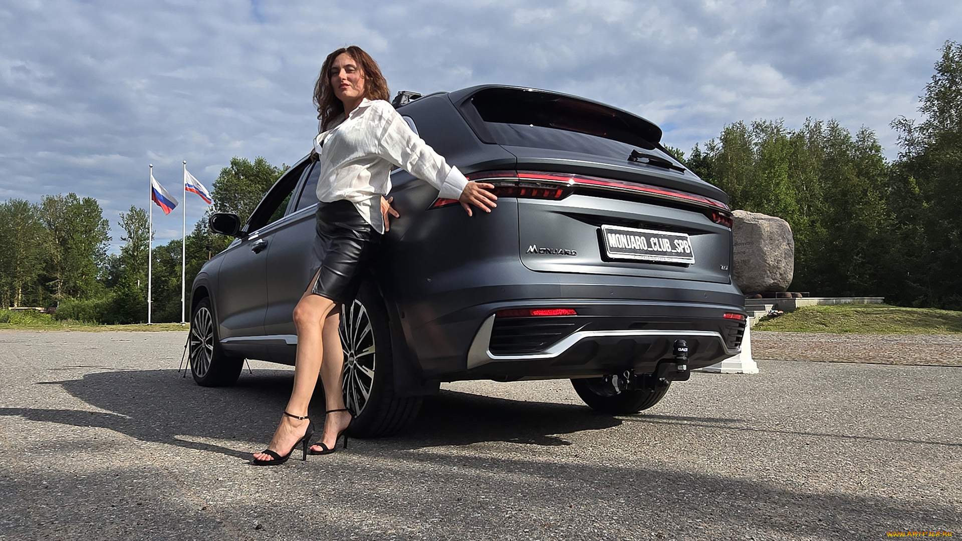 автомобили, -авто, с, девушками, geely, monjaro