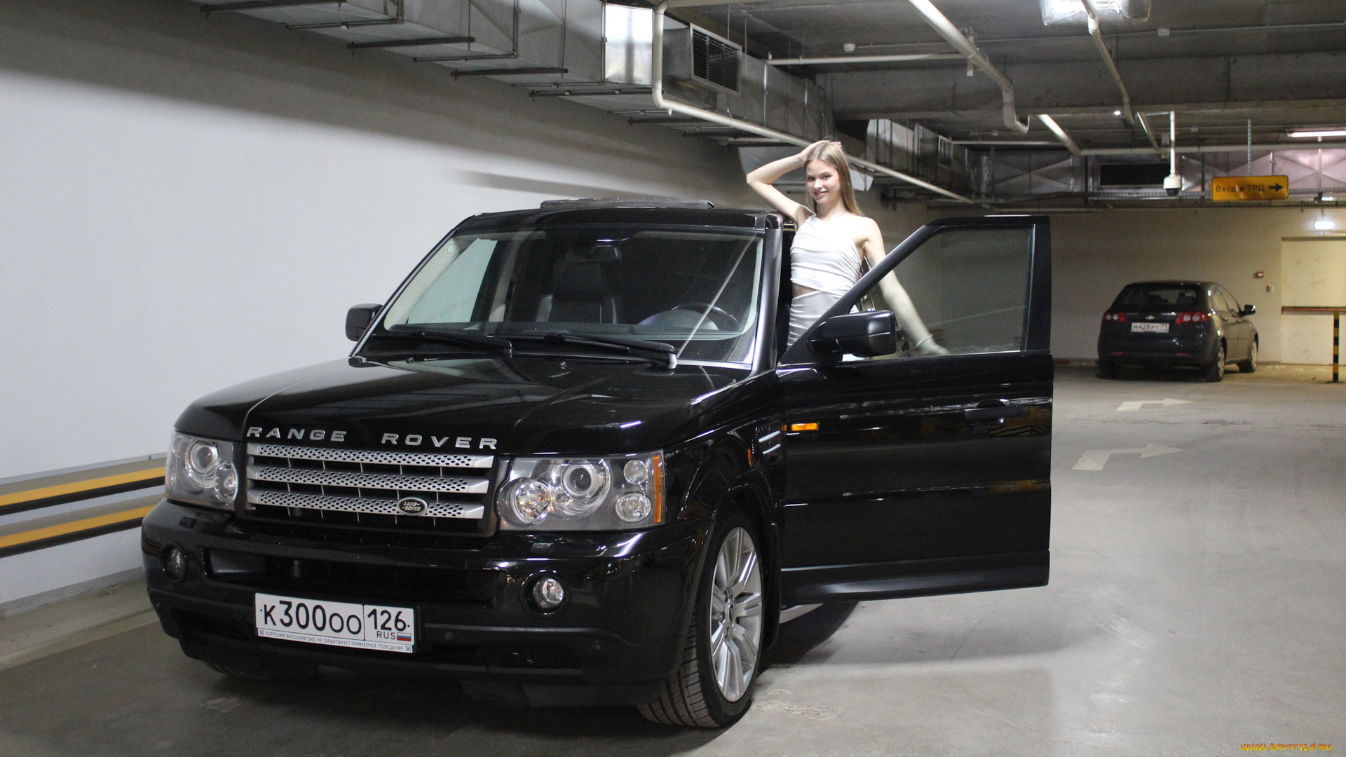 автомобили, -авто, с, девушками, land, rover, range