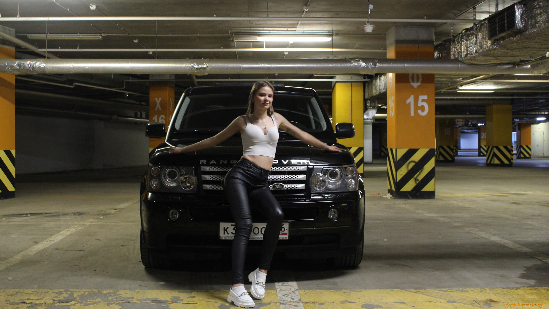 автомобили, -авто, с, девушками, land, rover, range