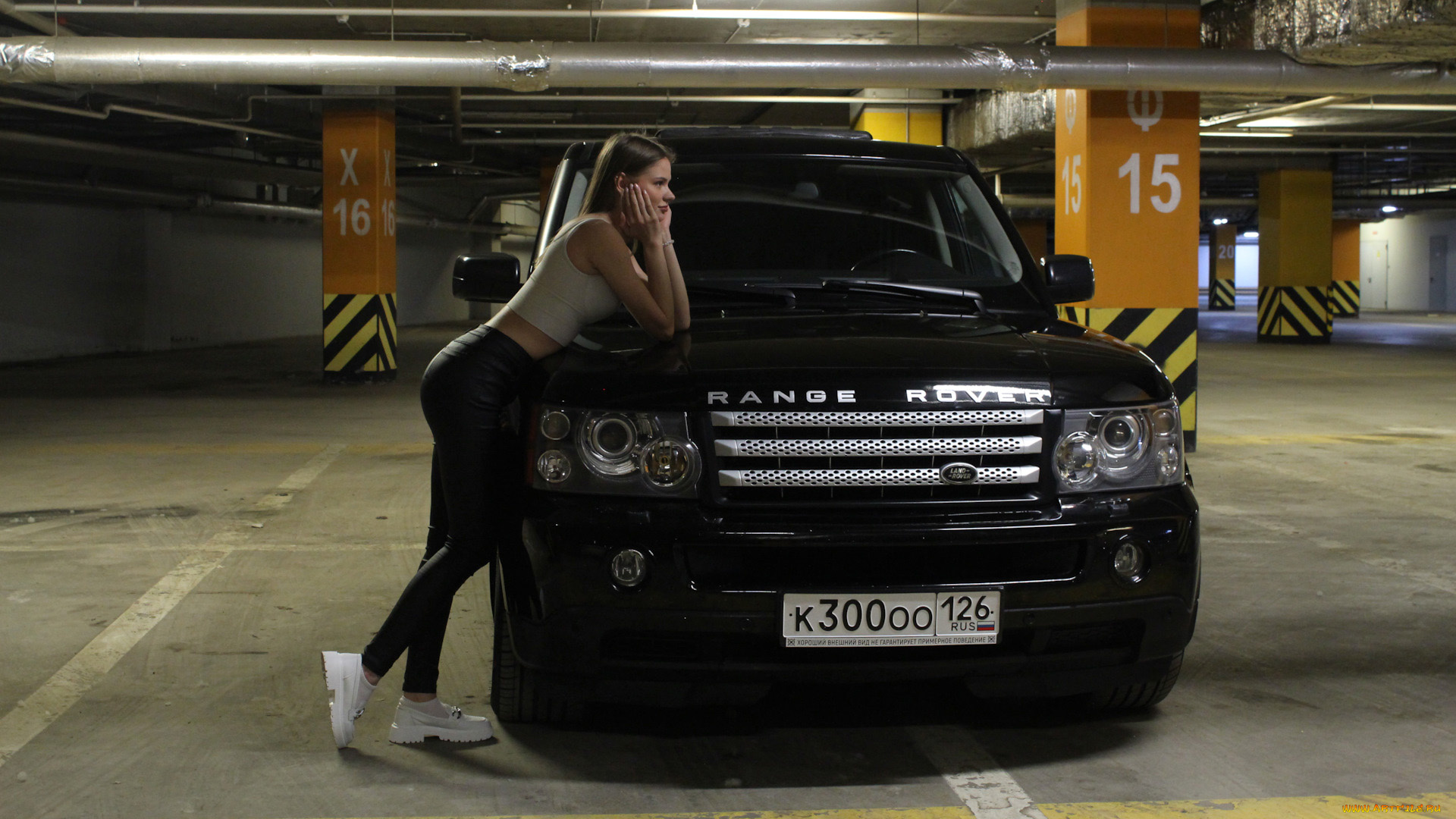 автомобили, -авто, с, девушками, land, rover, range