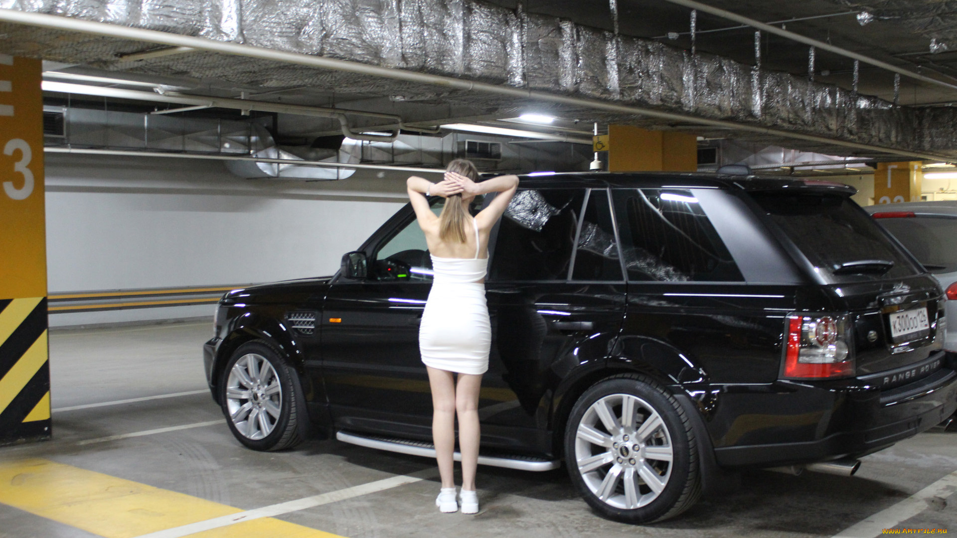 автомобили, -авто, с, девушками, land, rover, range