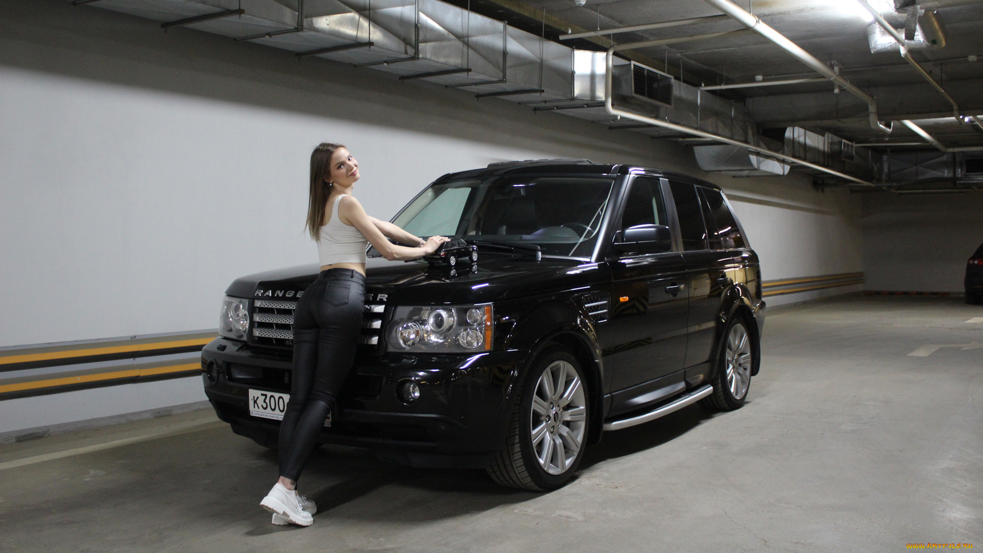 автомобили, -авто, с, девушками, land, rover, range