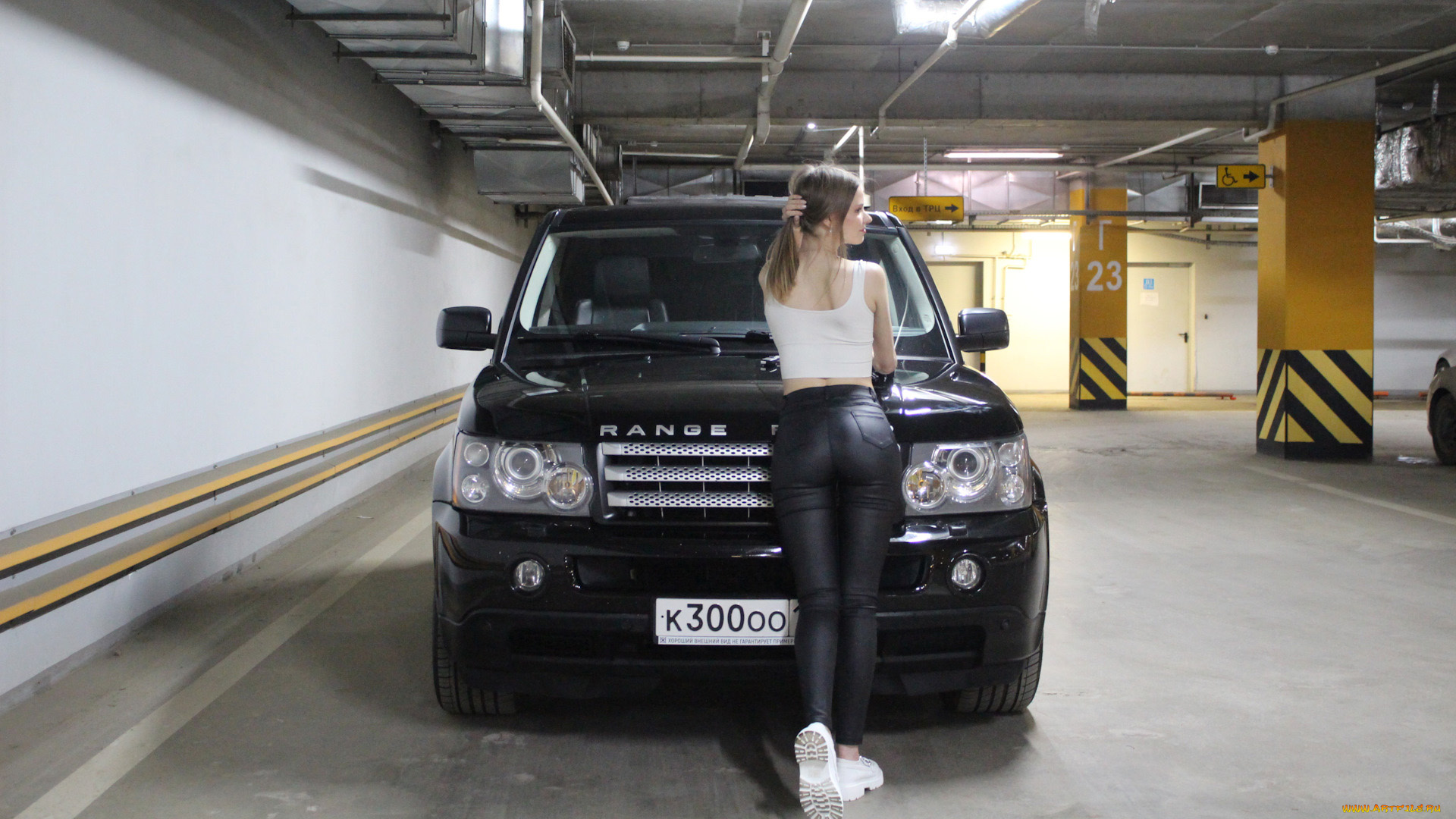 автомобили, -авто, с, девушками, land, rover, range