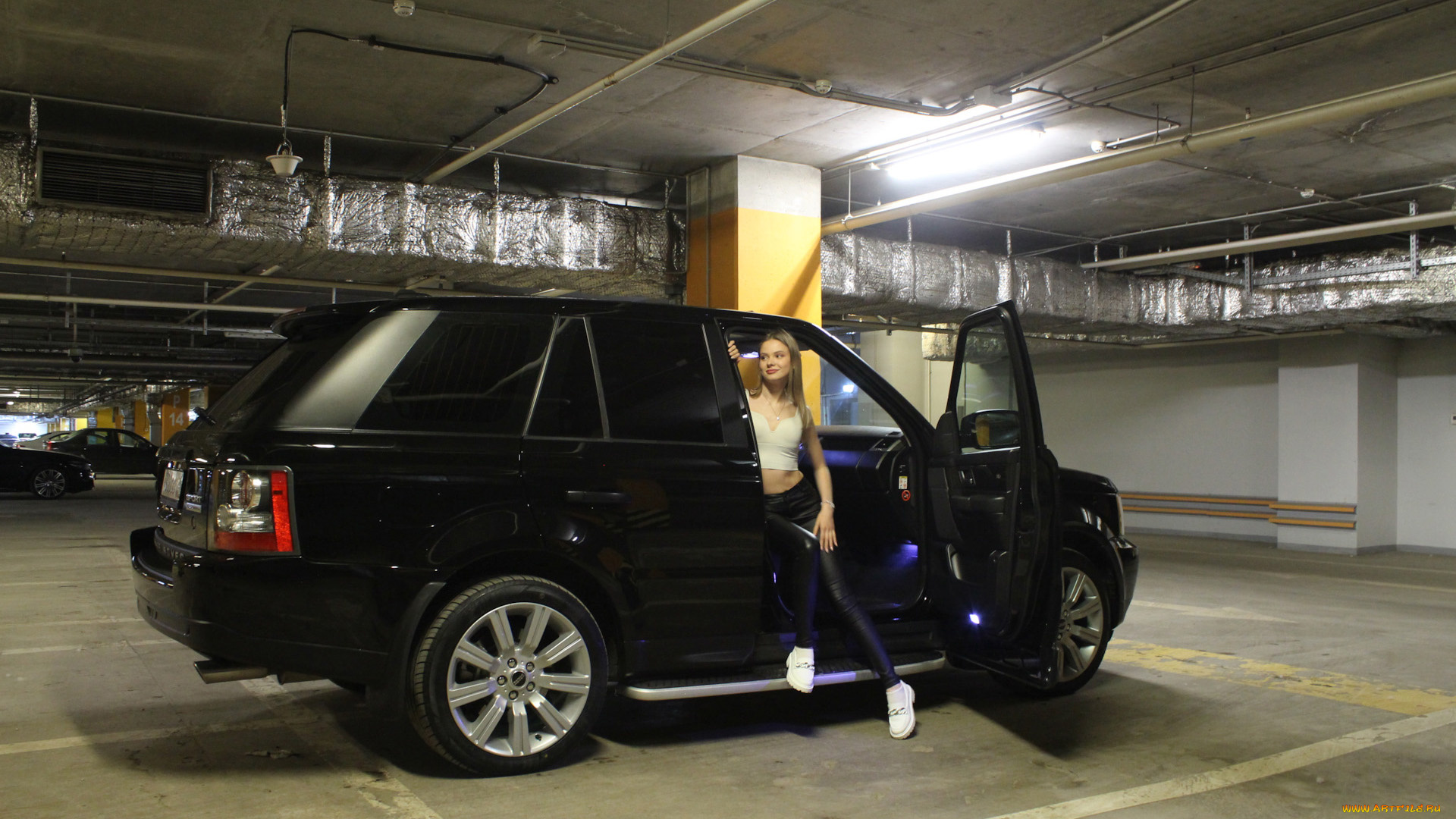 автомобили, -авто, с, девушками, land, rover, range