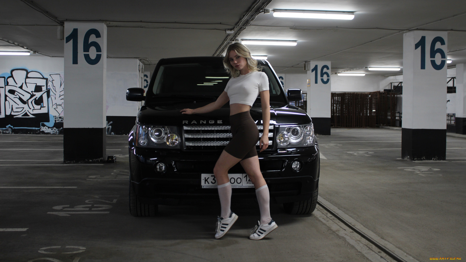 автомобили, -авто, с, девушками, land, rover, range