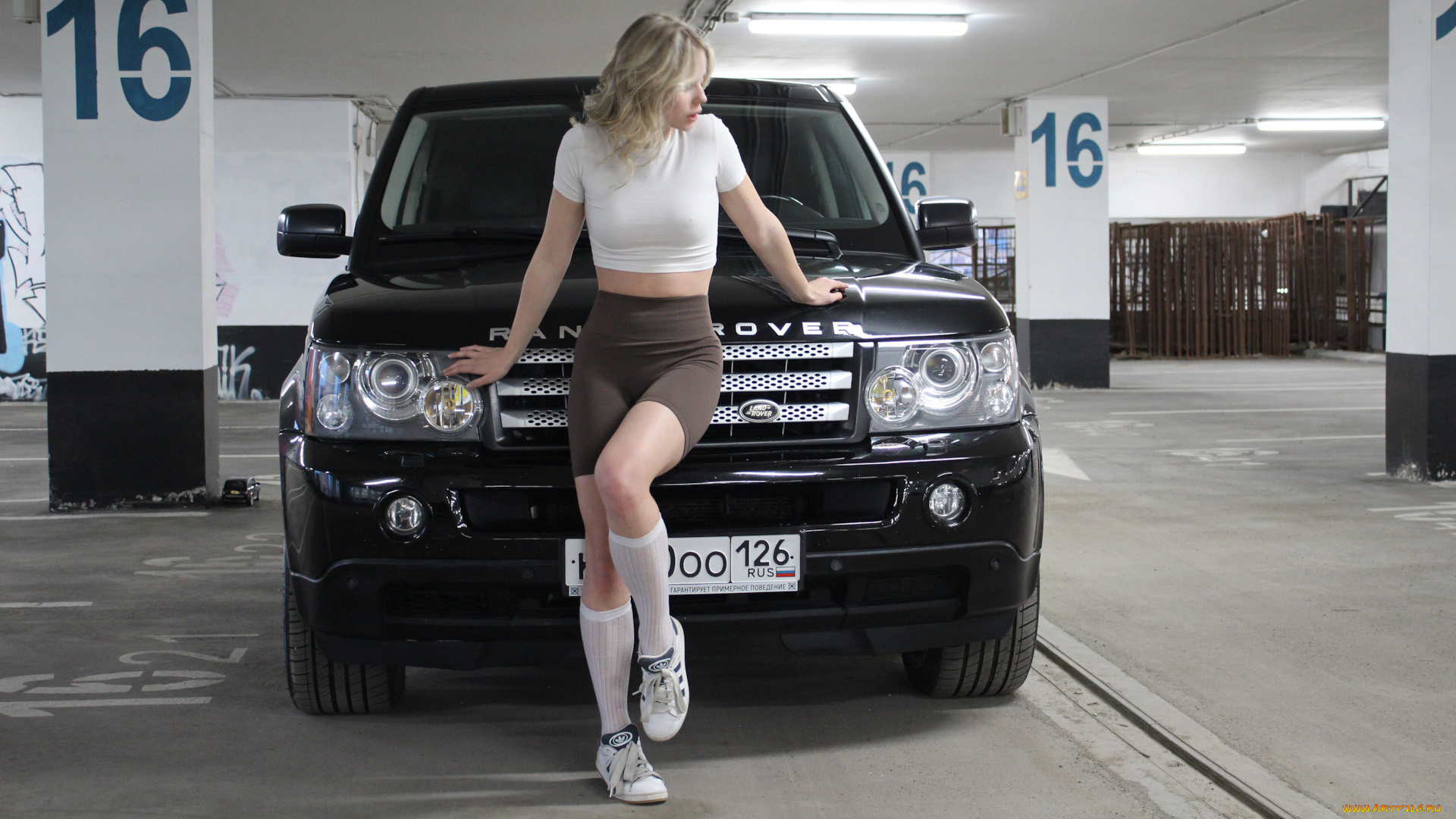 автомобили, -авто, с, девушками, land, rover, range