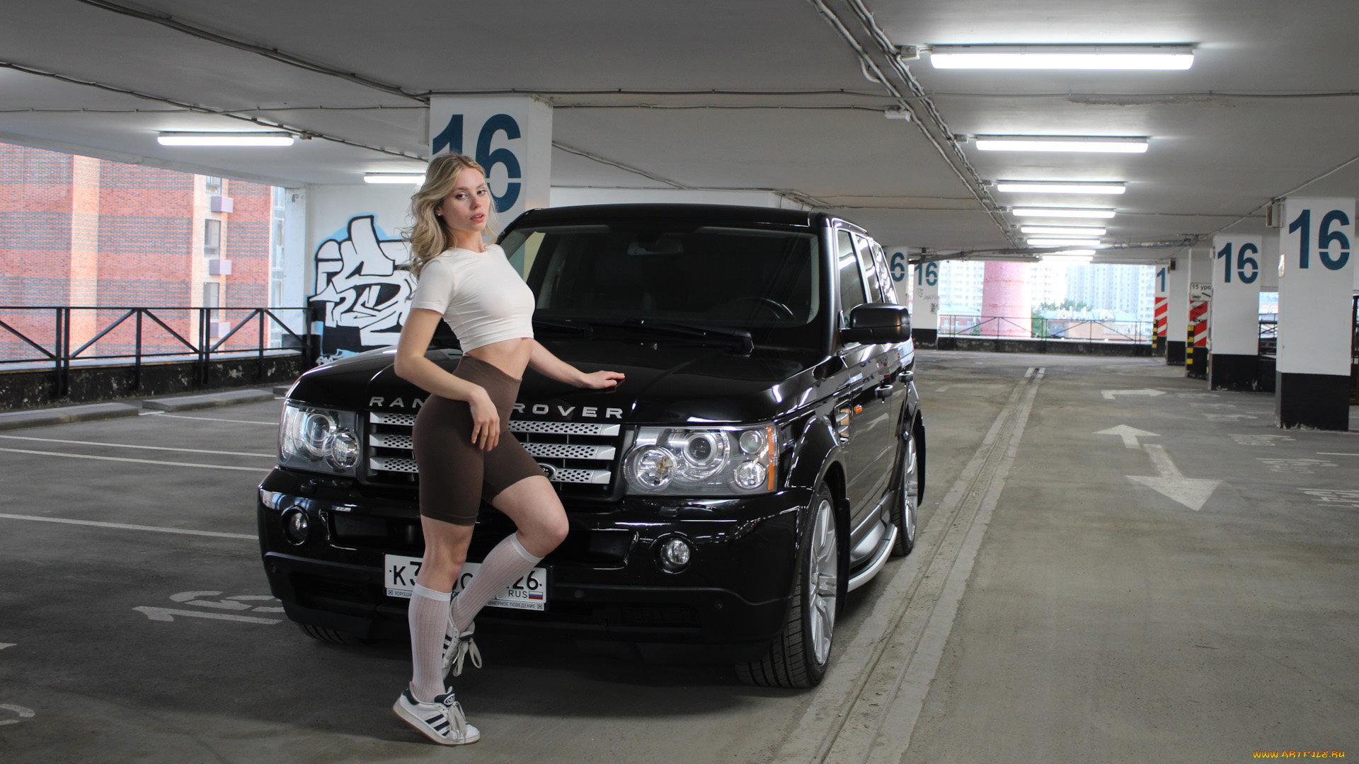 автомобили, -авто, с, девушками, land, rover, range