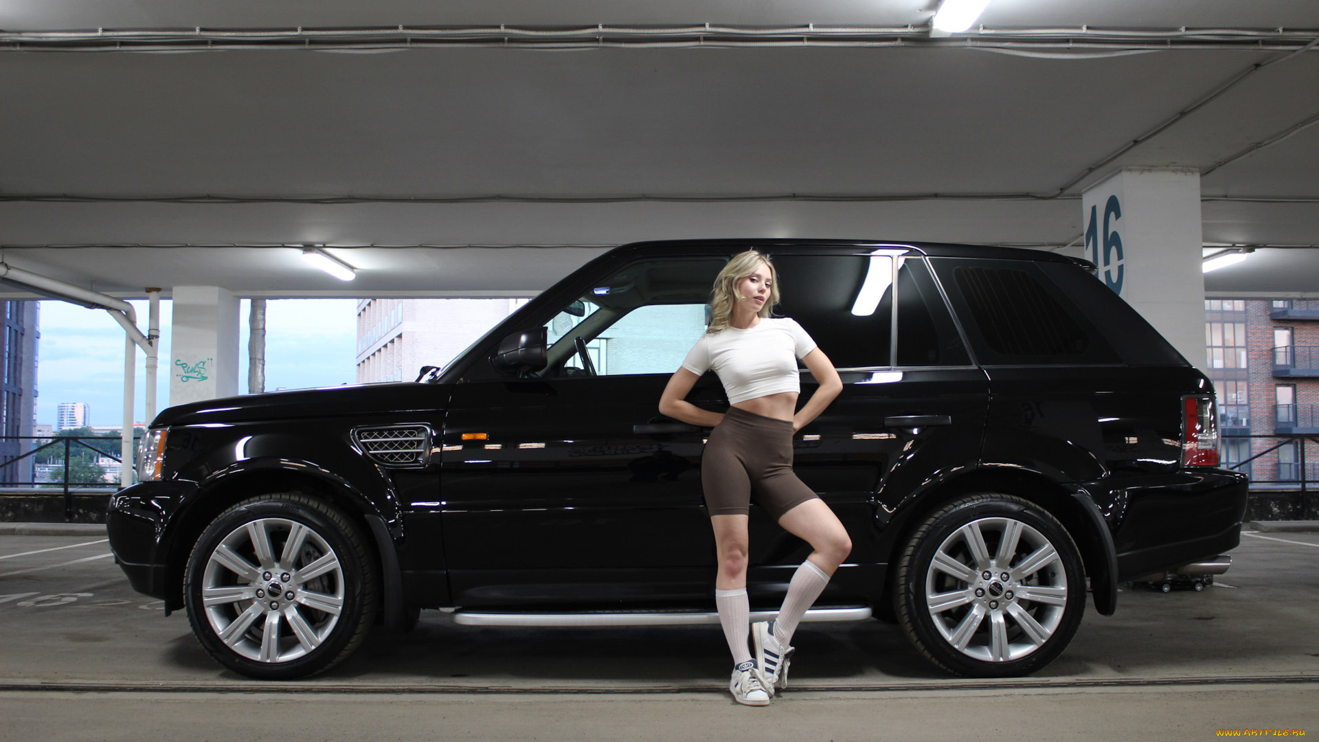 автомобили, -авто, с, девушками, land, rover, range