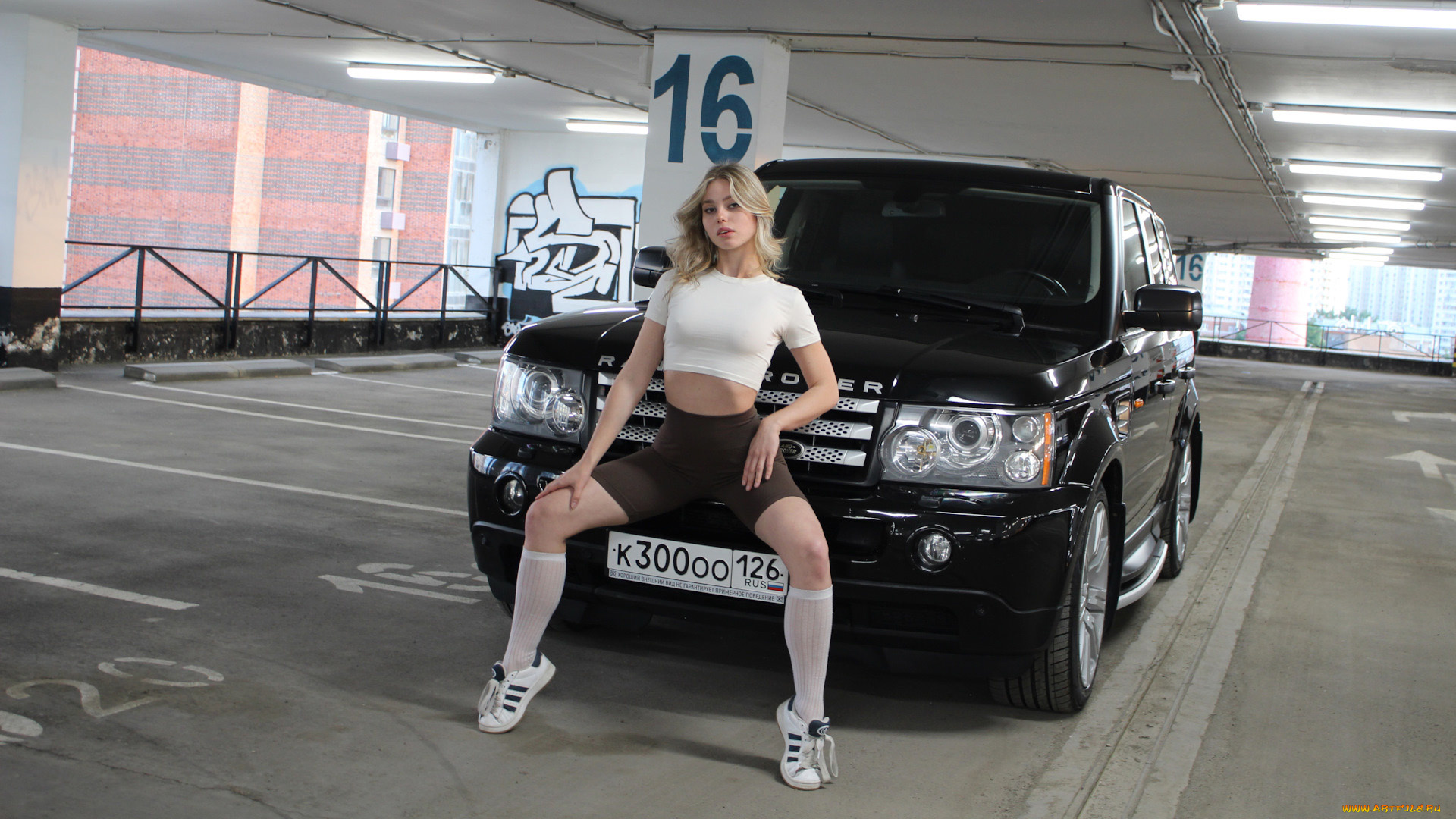 автомобили, -авто, с, девушками, land, rover, range