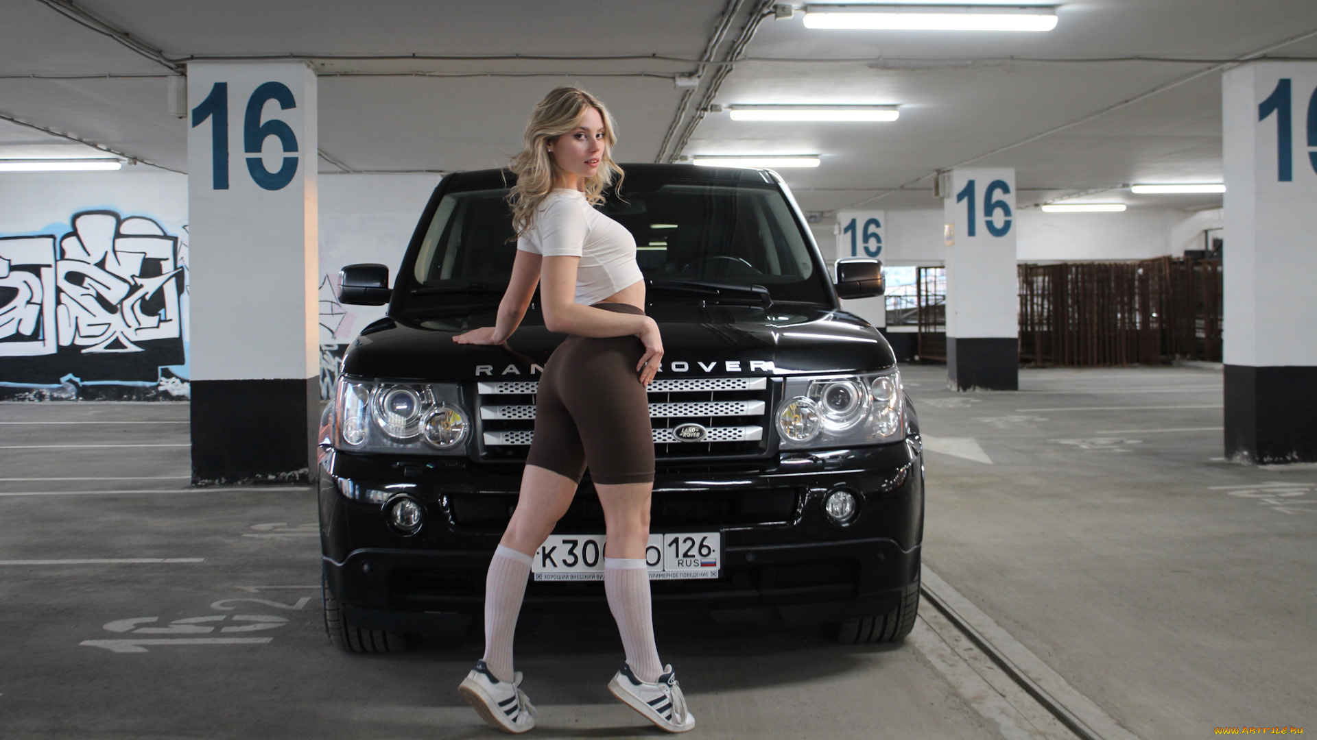 автомобили, -авто, с, девушками, land, rover, range