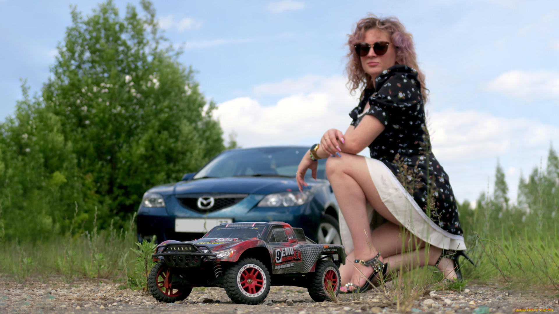 автомобили, -авто, с, девушками, mazda, 3