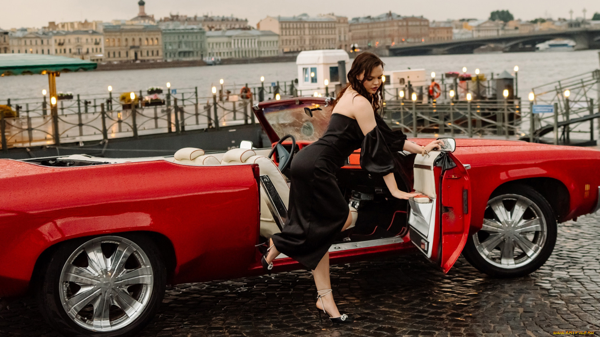 автомобили, -авто, с, девушками, oldsmobile, holiday