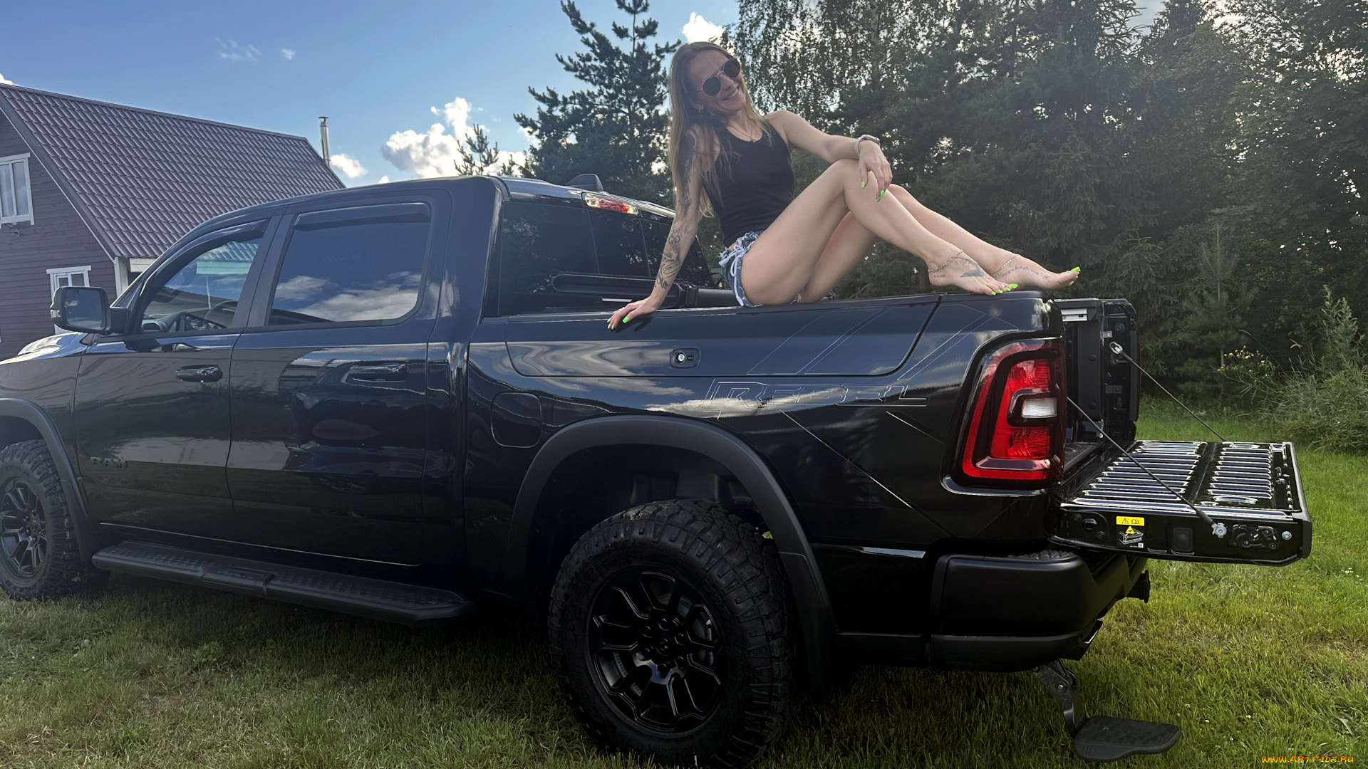 автомобили, -авто, с, девушками, ram