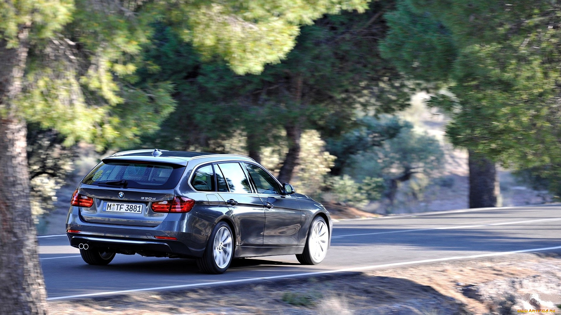 bmw, 3-й, серии, , g20, автомобили, bmw, темная, скорость, дорога, деревья