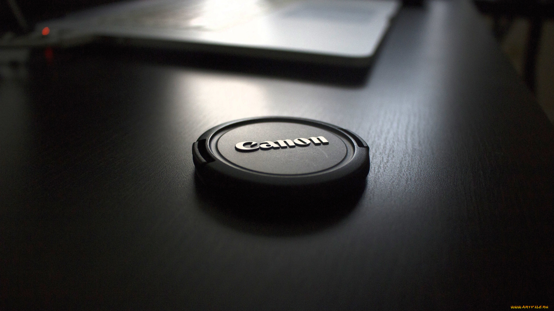 бренды, canon, крышечка, стол, ноутбук