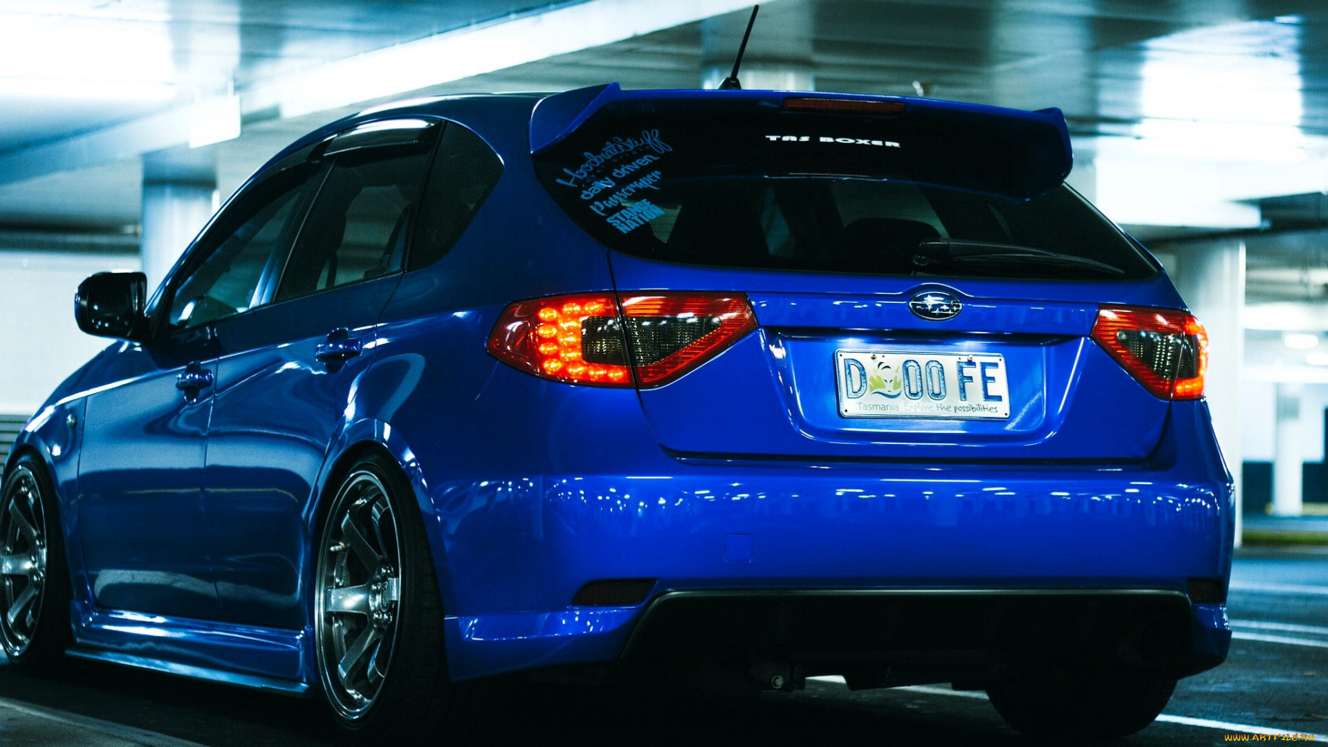 subaru, impreza, автомобили, subaru, синий, парковка