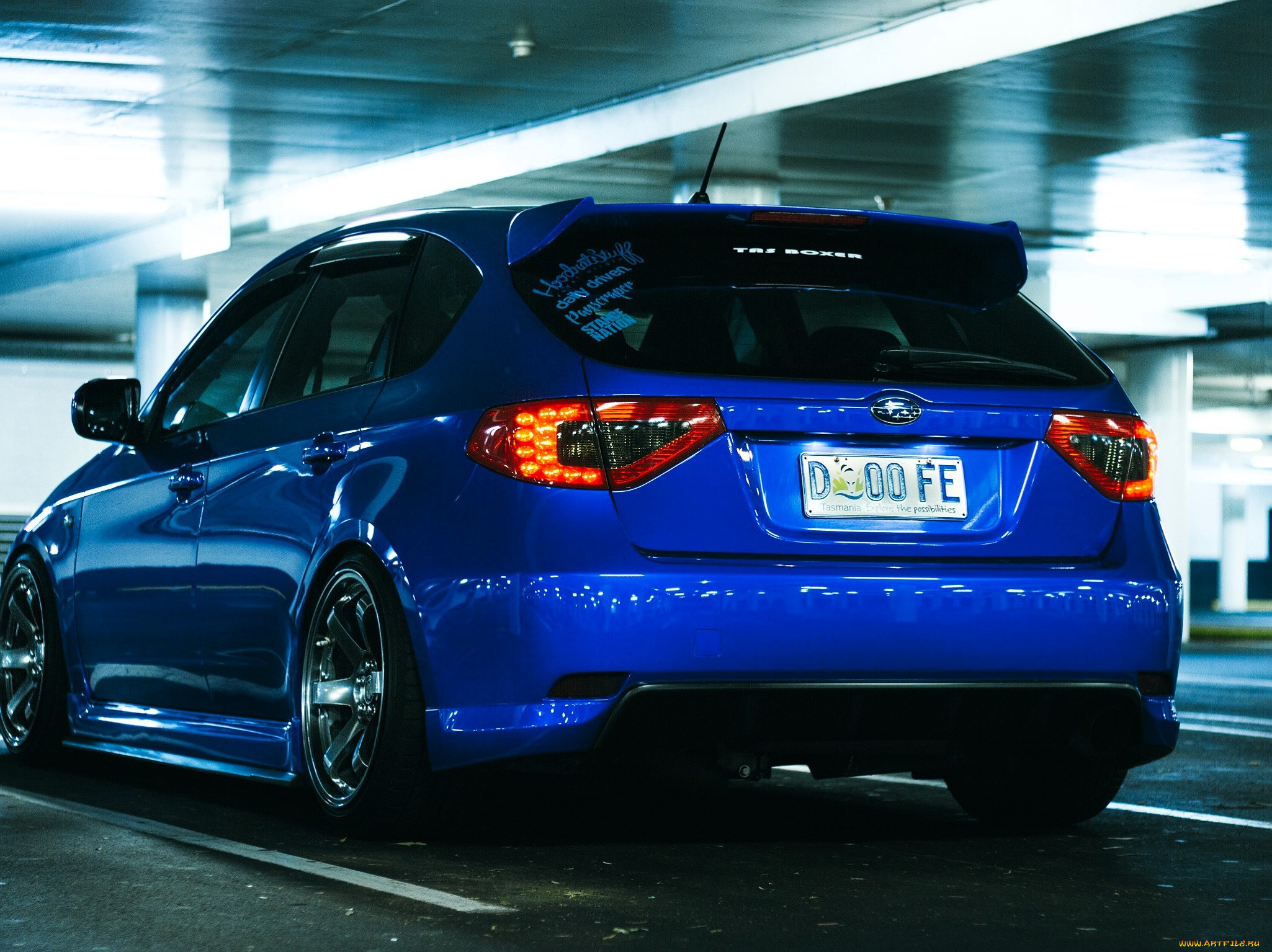 subaru, impreza, автомобили, subaru, синий, парковка