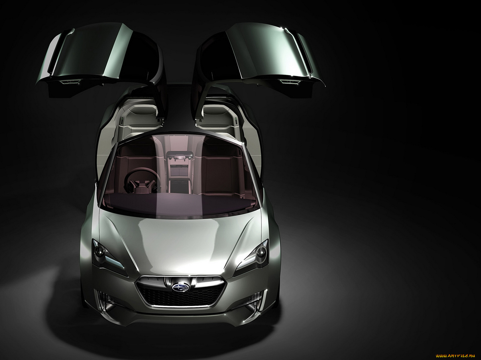 subaru, hybrid, tourer, concept, 2009, автомобили, 3д