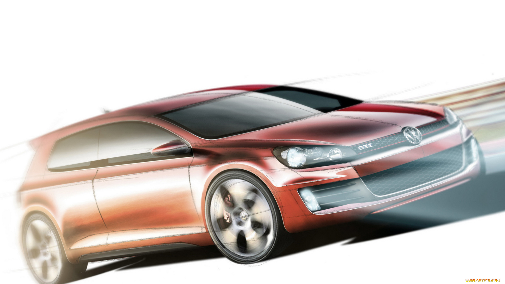 автомобили, рисованные