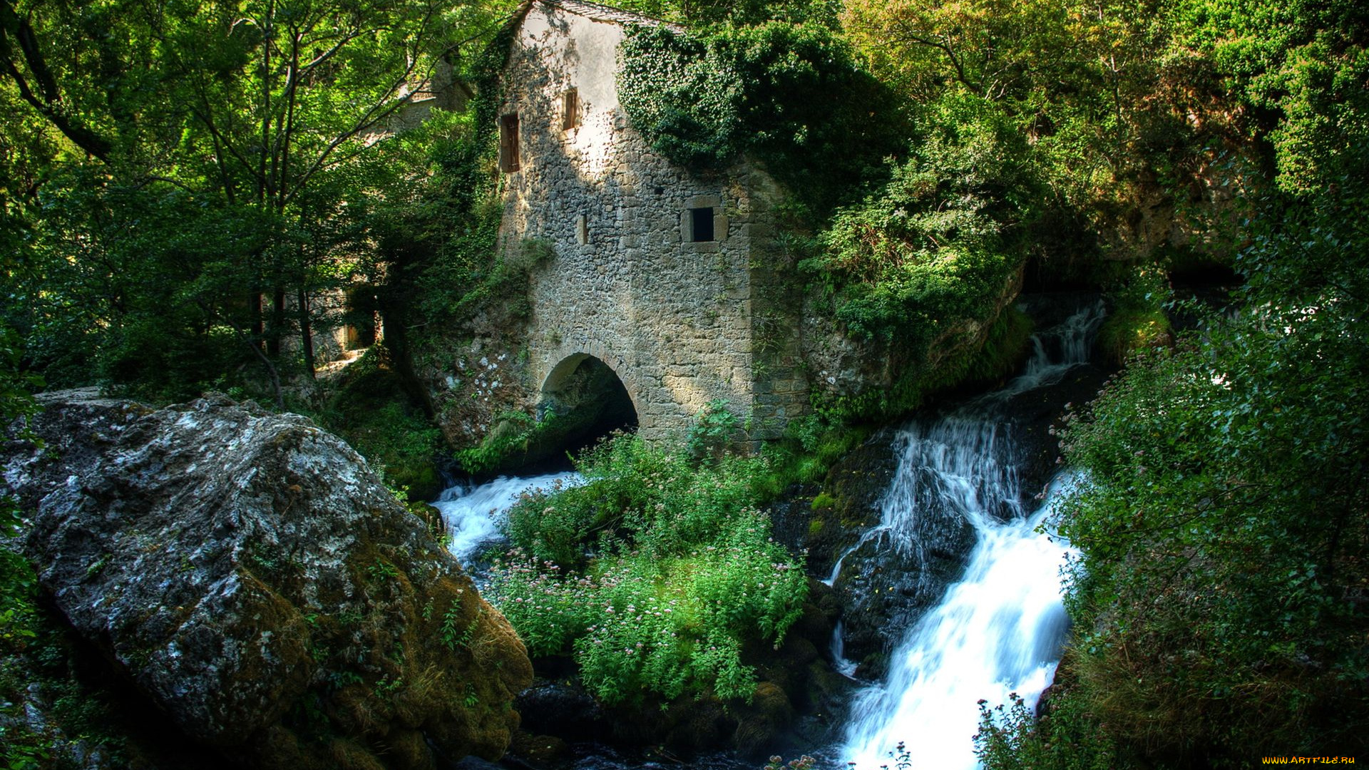 природа, водопады