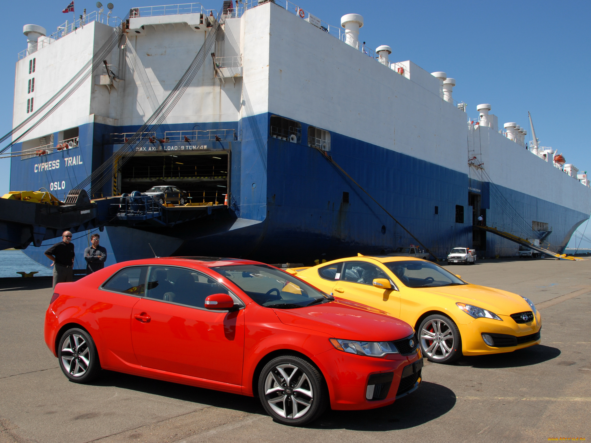 автомобили, разные, вместе