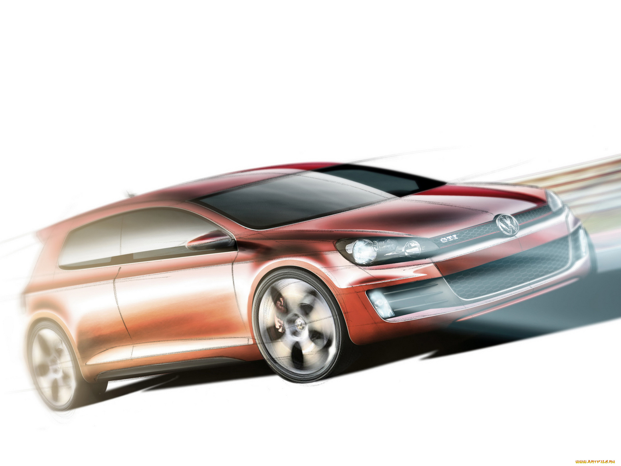 автомобили, рисованные