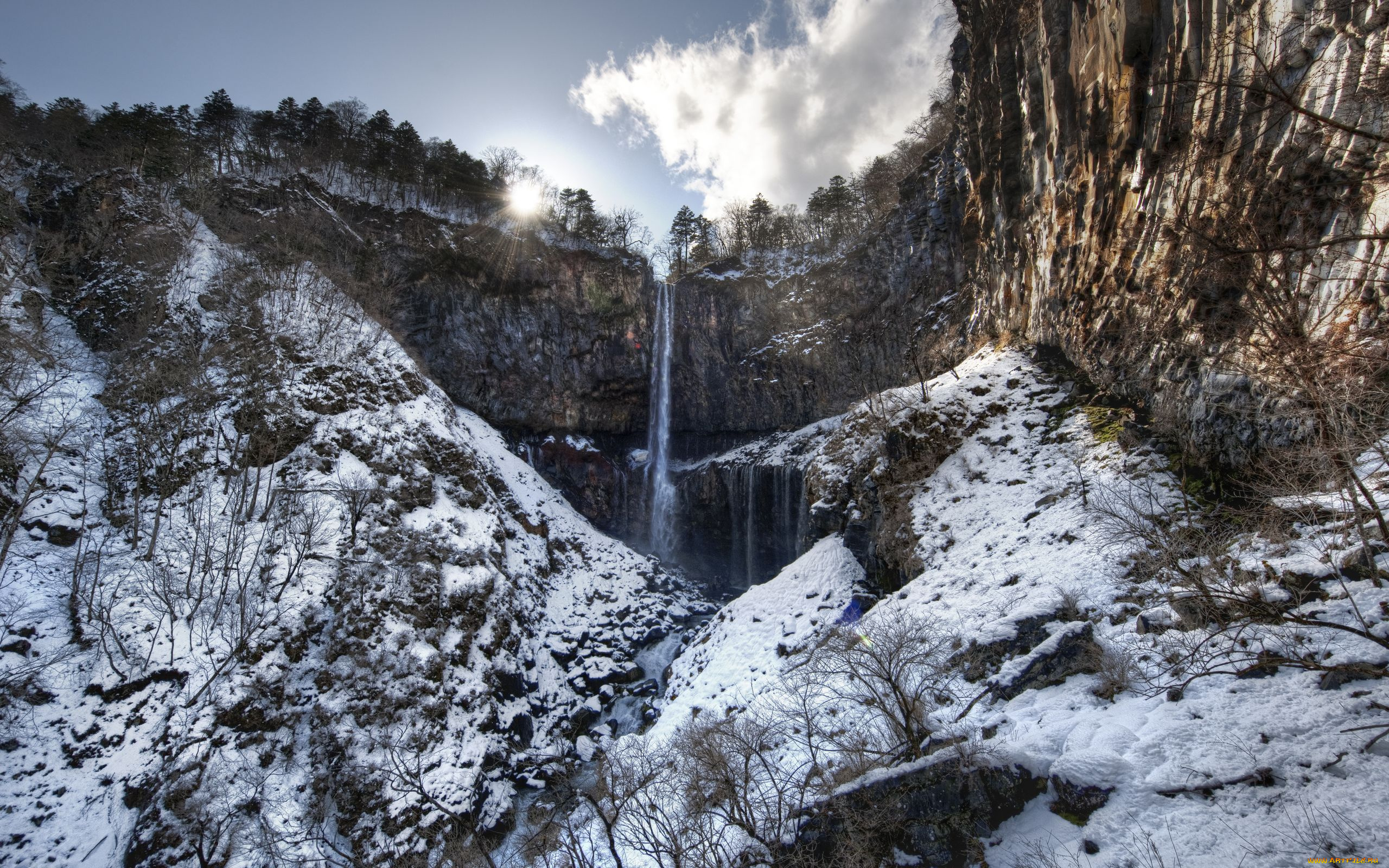 природа, водопады