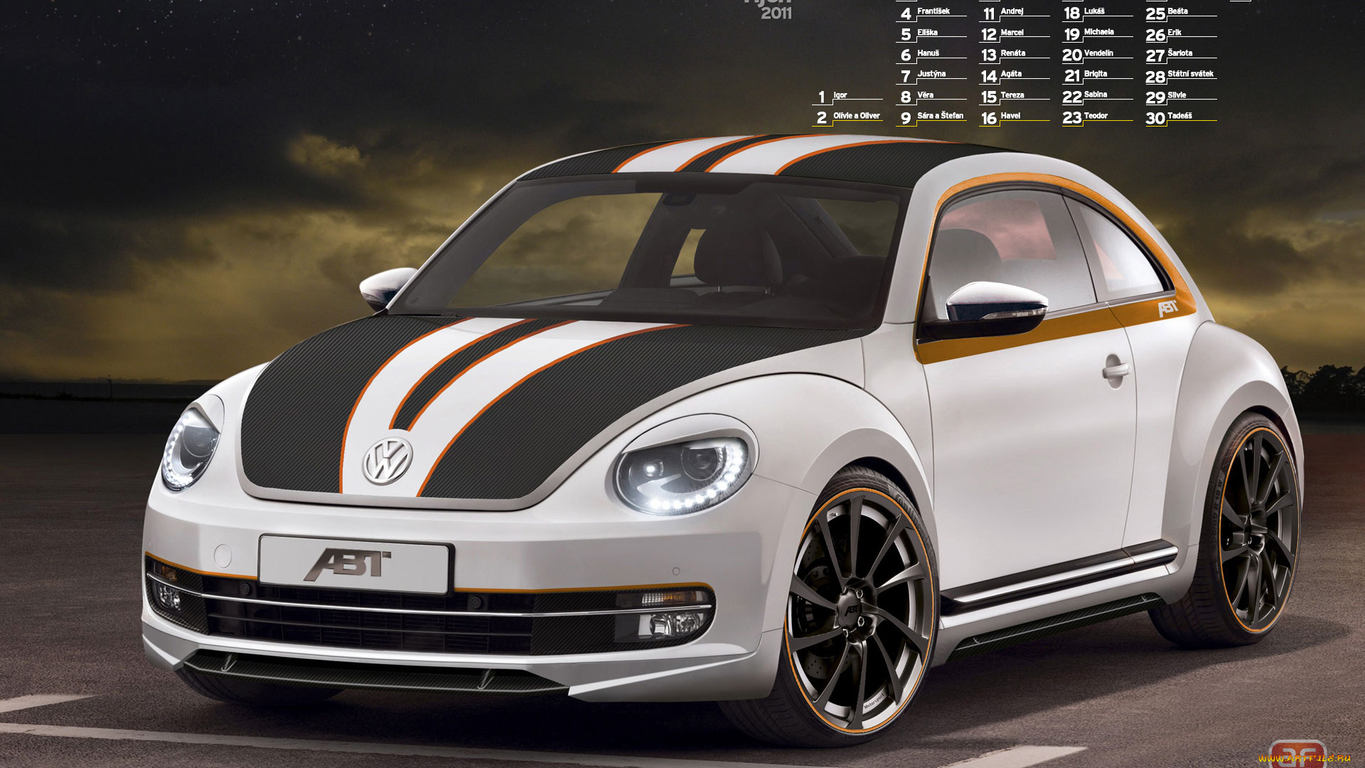 календари, автомобили, volkswagen, октябрь