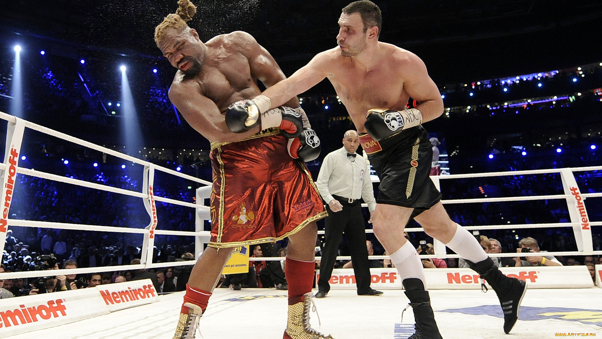 спорт, бокс, кличко, удар, ринг