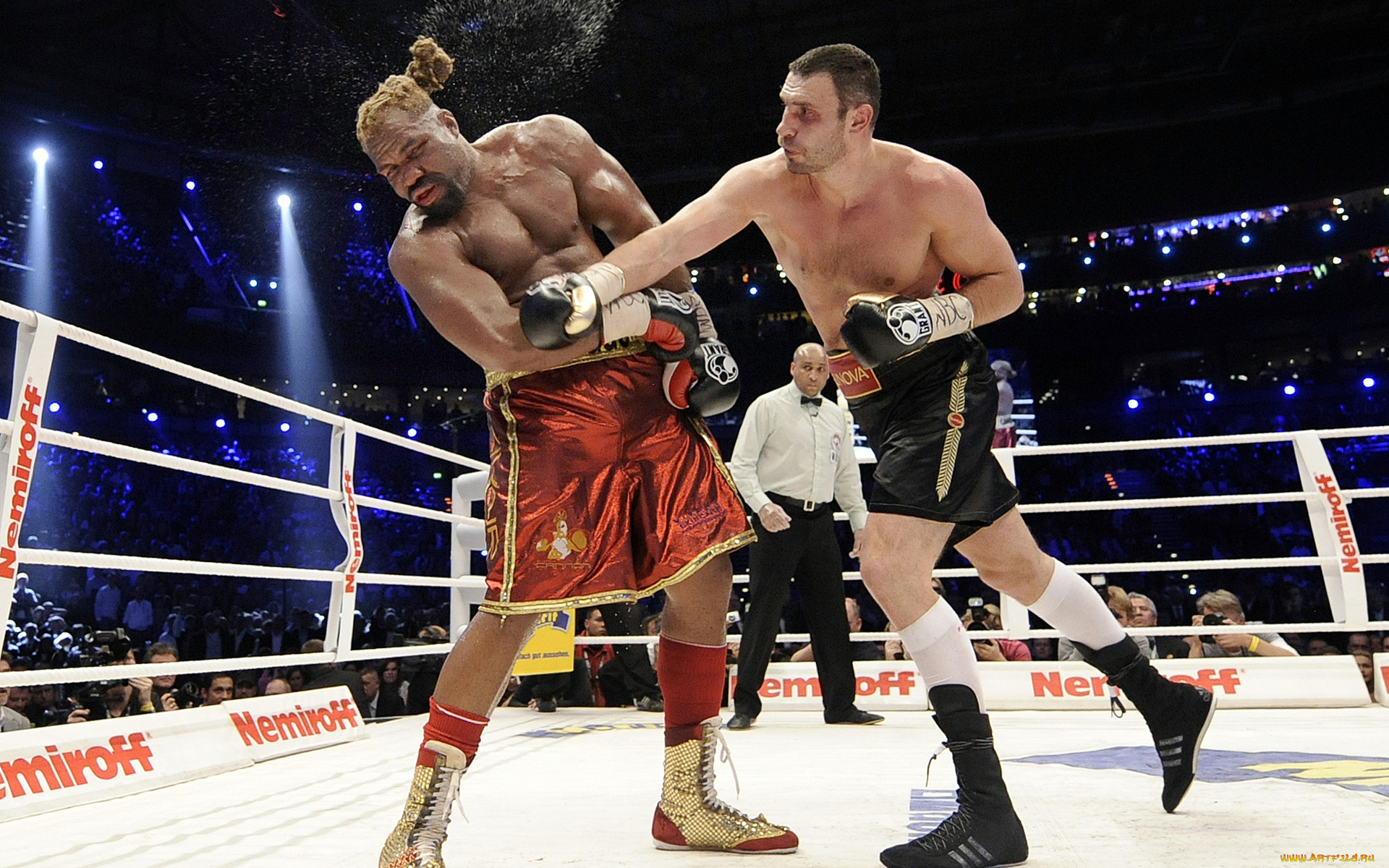 спорт, бокс, кличко, удар, ринг