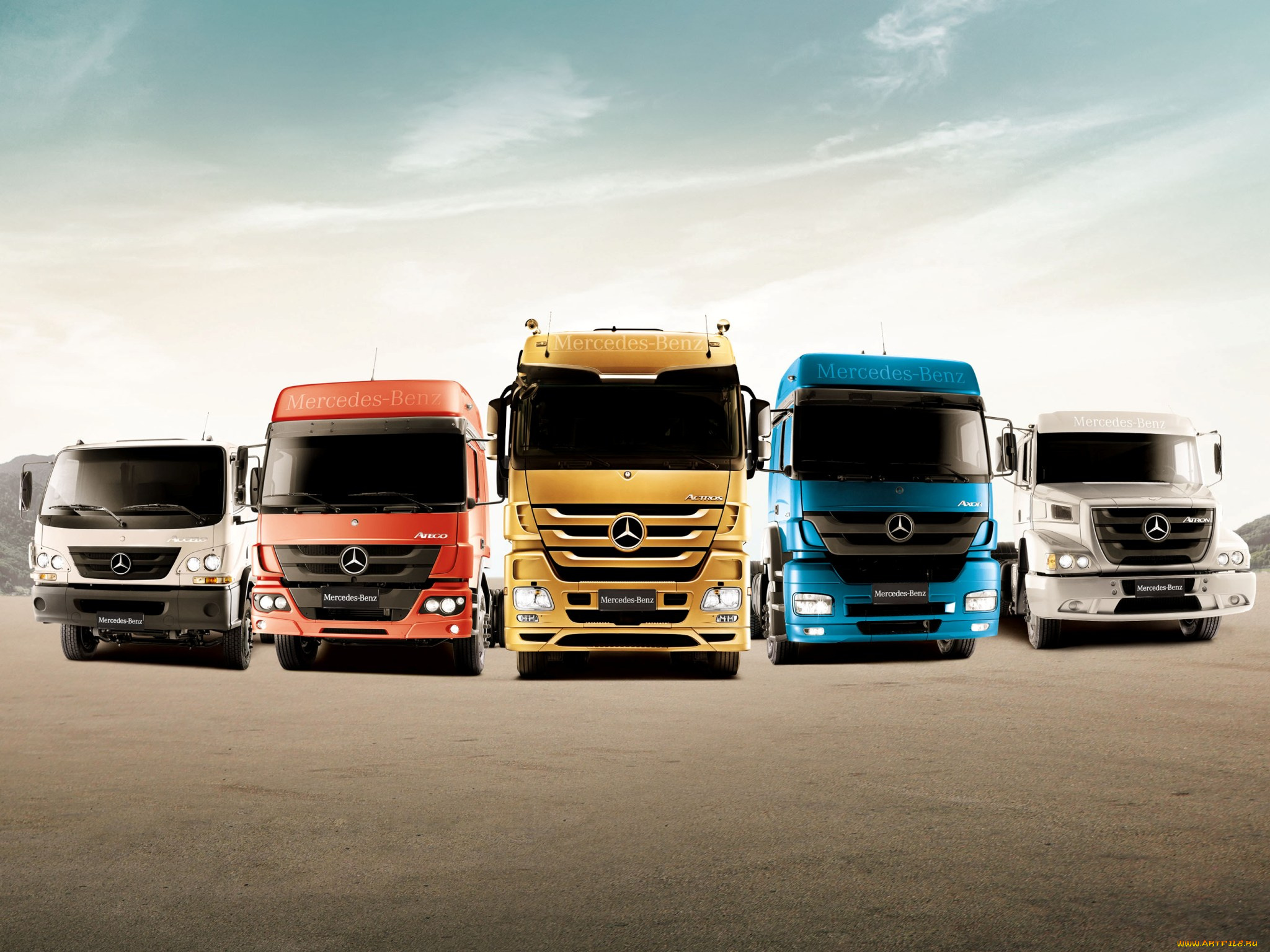 mercedes, benz, автомобили, trucks