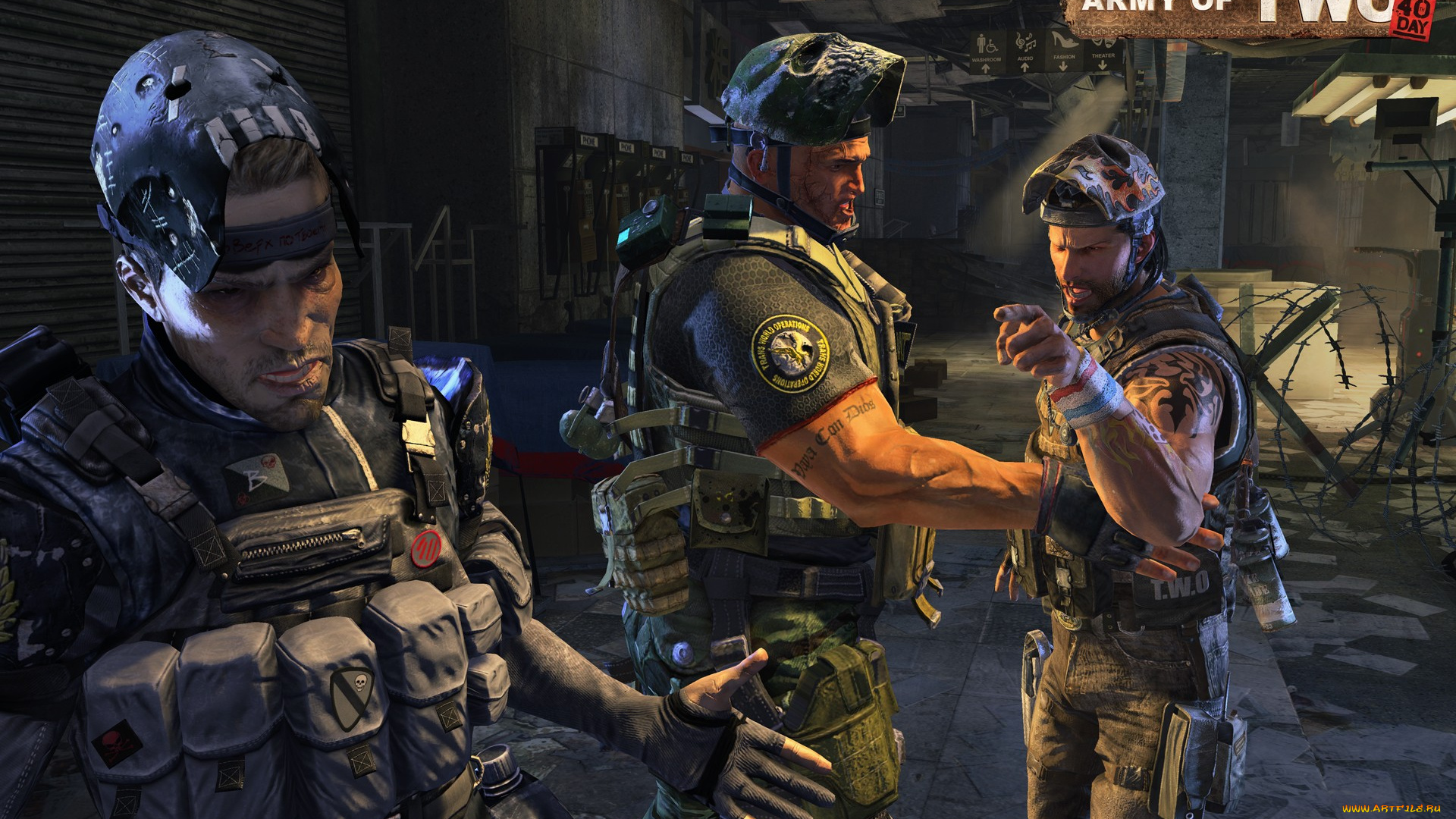 army, of, two, видео, игры, игра