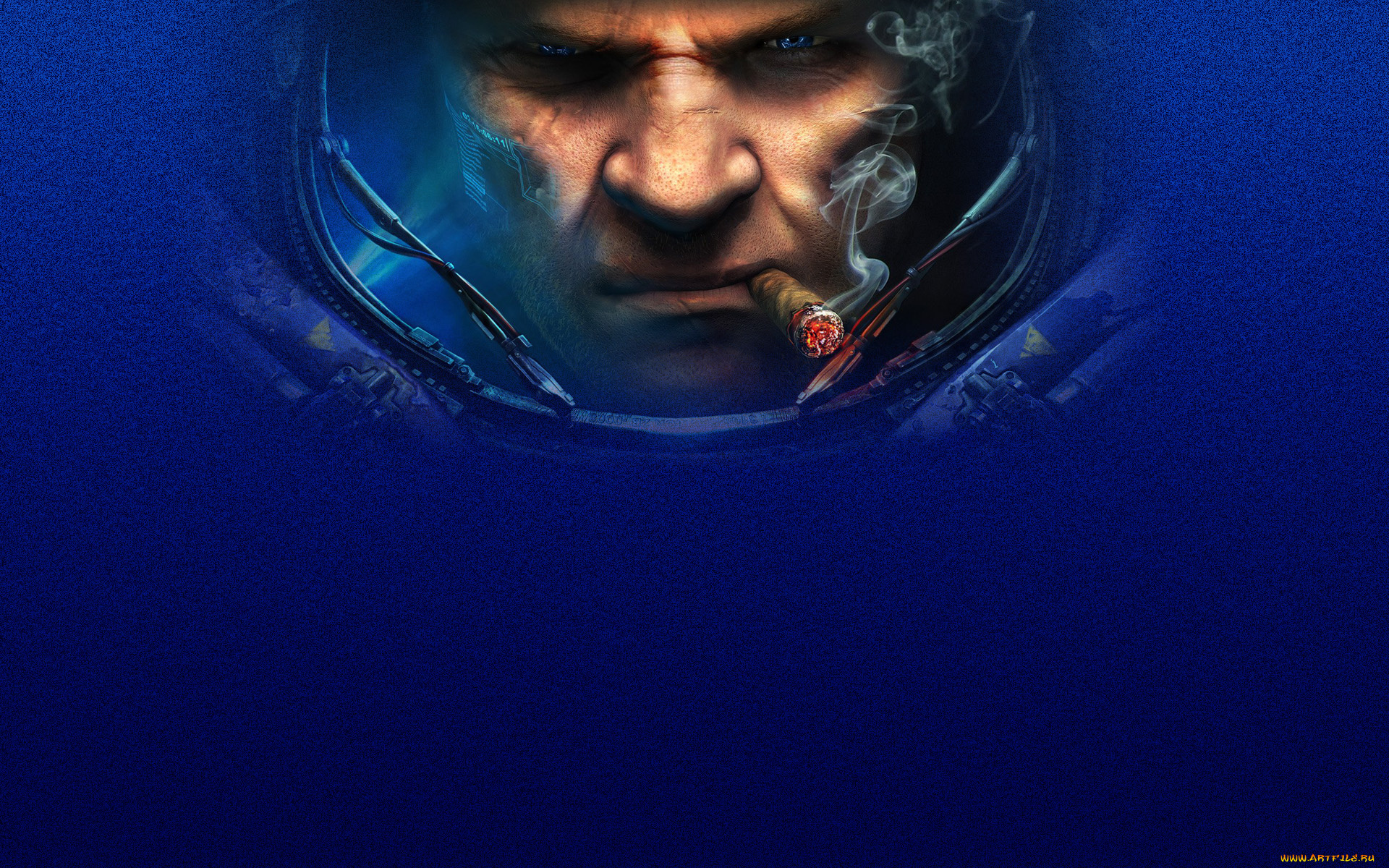 starcraft, видео, игры, ii, heart, of, the, swarm, сигара, синий