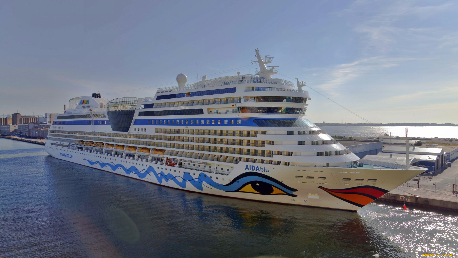 aidablu, корабли, лайнеры, лайнер, круизный, причал, порт